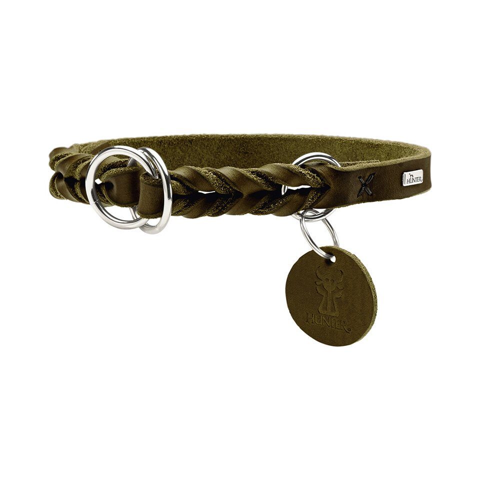 Hunter Товары для животных Hunde-Halsband Dressurhalsband Solid Education oliv