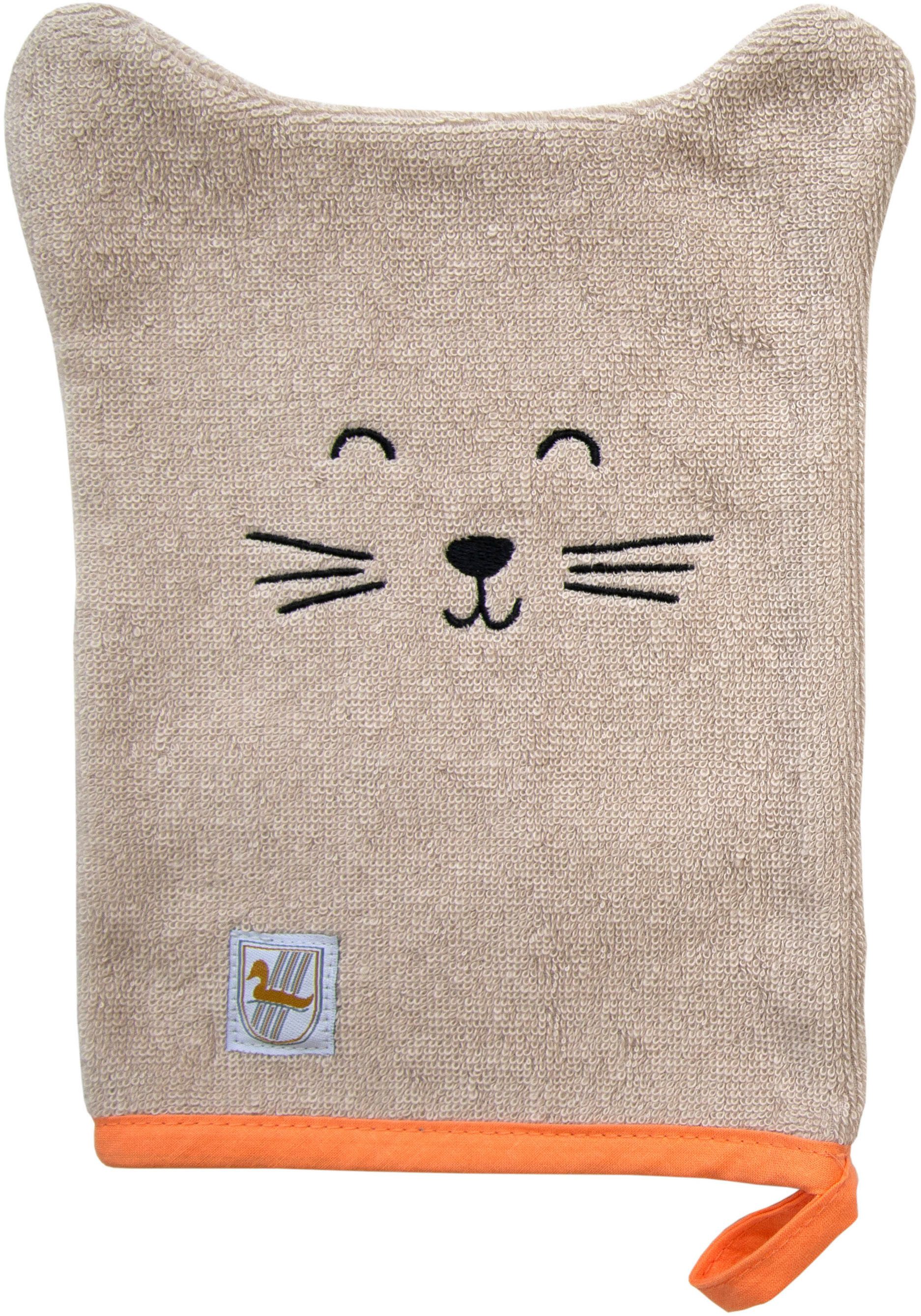 Dyckhoff Waschhandschuh Katze, (Set, 6-St)