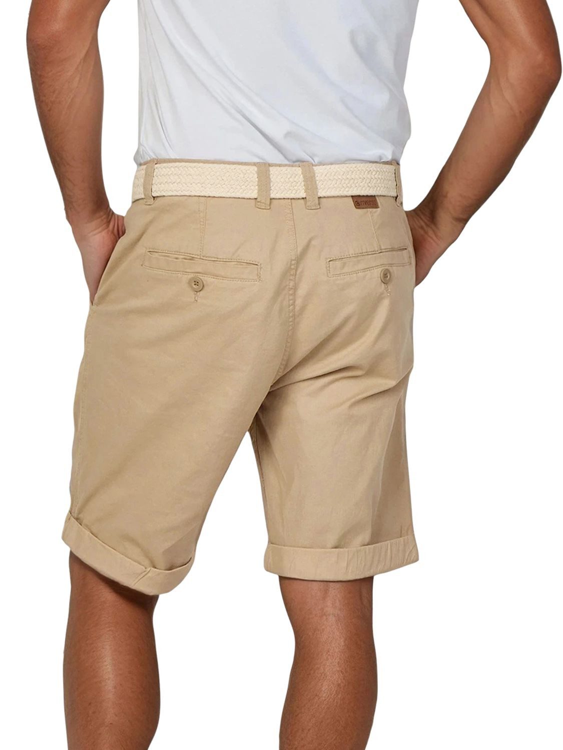riverso Chinoshorts Herren Shorts RIVHenry Regular Fit Bermudashorts mit Gürtel