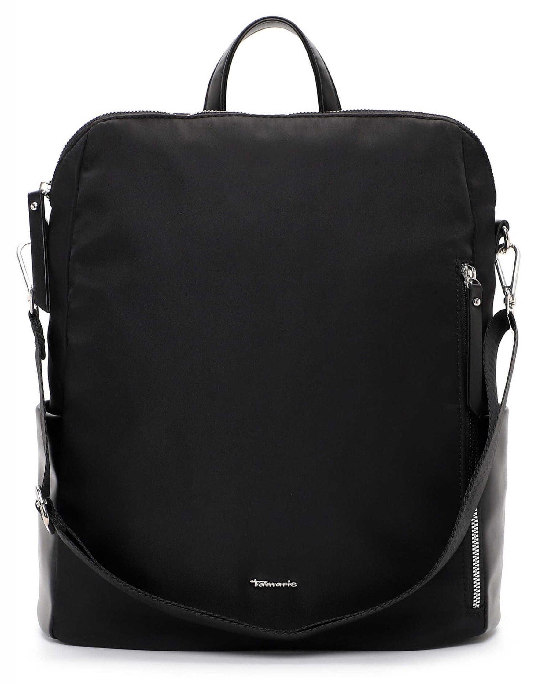 Tamaris Cityrucksack Larissa, in dezent schickem Look schwarz