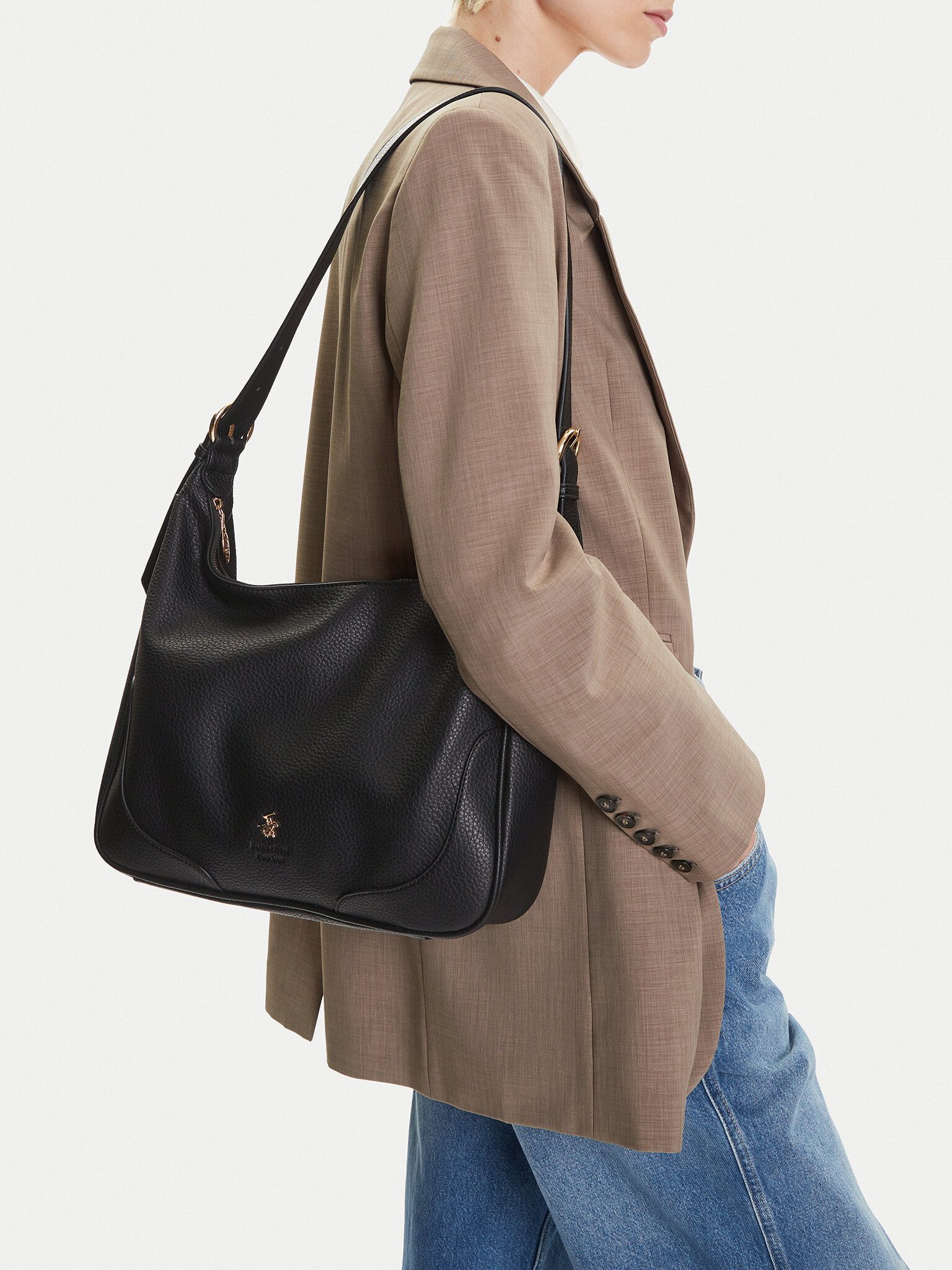 BEVERLY HILLS POLO CLUB Handtasche Beverly Hills Polo Club Damenhandtasche Schwarz CEO - BHPC-C-013-08