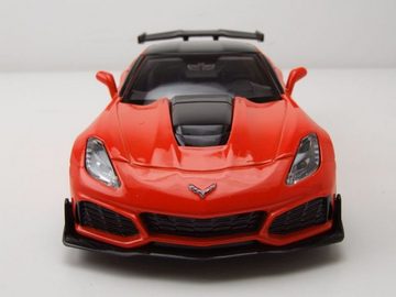 Motormax Modellauto Chevrolet Corvette ZR1 2019 orange Modellauto 1:24 Motormax, Maßstab 1:24