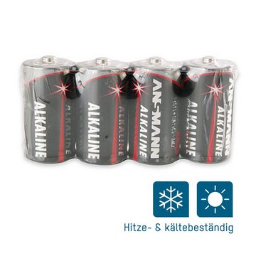 ANSMANN AG Ansmann Batterien Baby C LR14 4 Stück 1,5V - Alkaline Batterie auslaufsicher Batterie