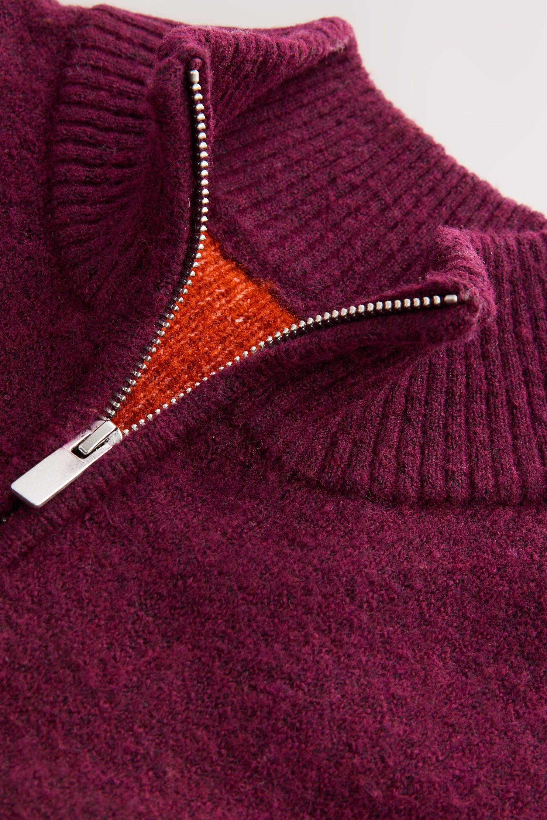 Next Norwegerpullover Regular Fit Troyer, Fairisle-Muster + Blockfarben (1-tlg)