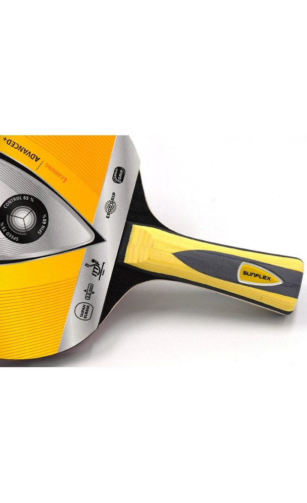 Sunflex Tischtennisschläger Strike C35 - mit 2,0mm Schwamm und Taipan-Belag, ITTF zugelassen