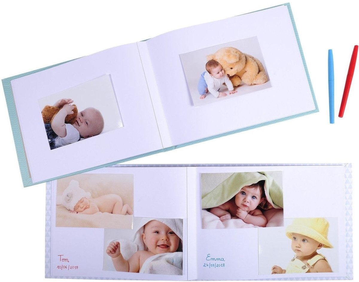 Fotoalbum Fotoalbum Baby 28,5x22cm 30 Seiten rosa