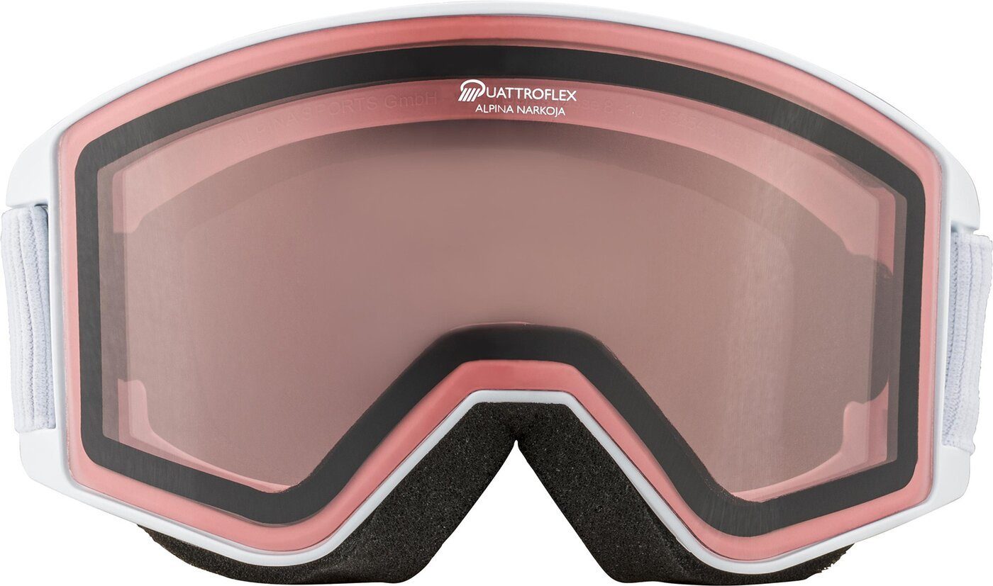 Alpina Sports Skibrille NARKOJA Q WHITE MATT