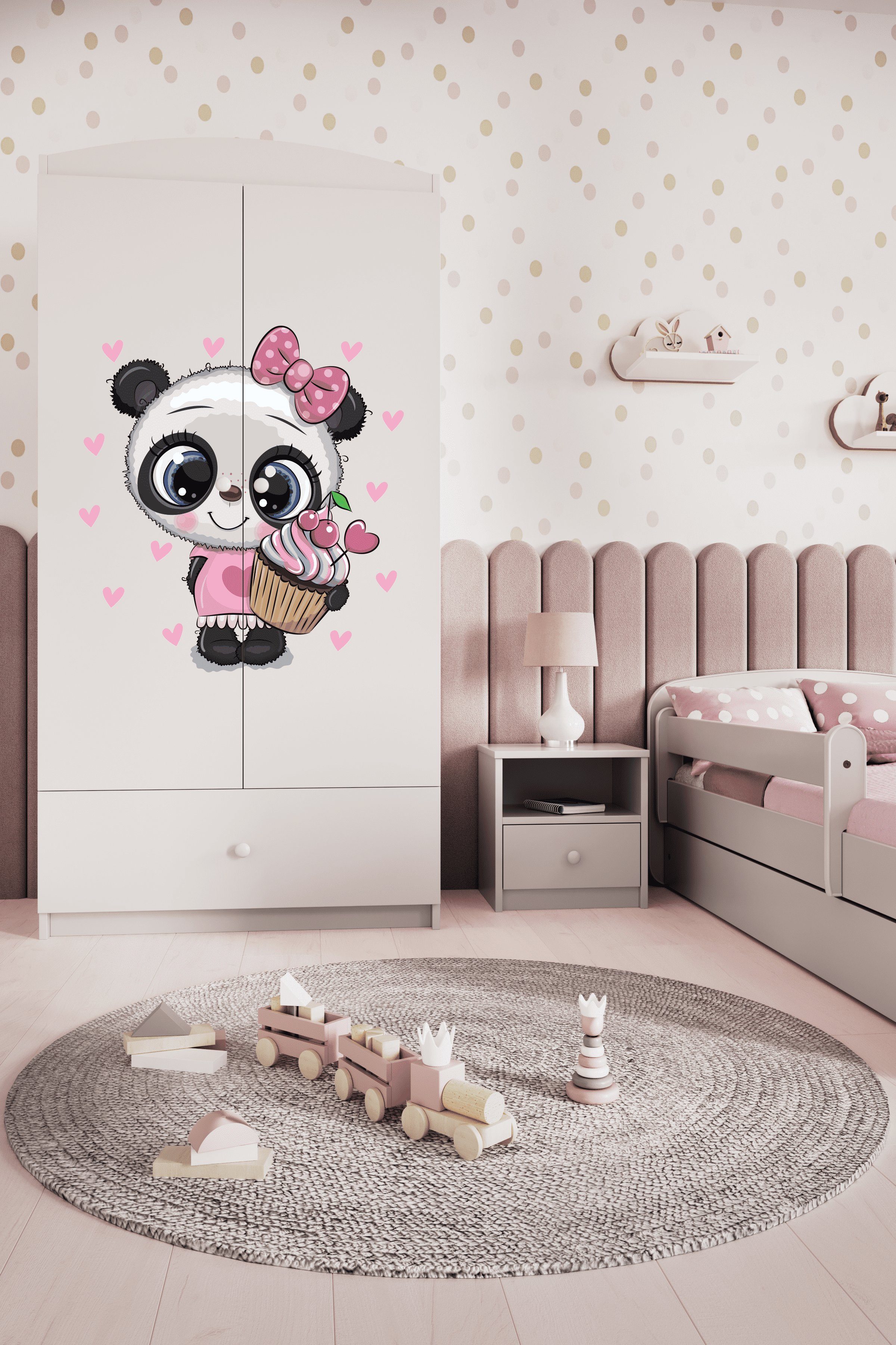 Bjird Kinderkleiderschrank Kleiderschrank Babydreams (4 Einlegeböden günstig online kaufen