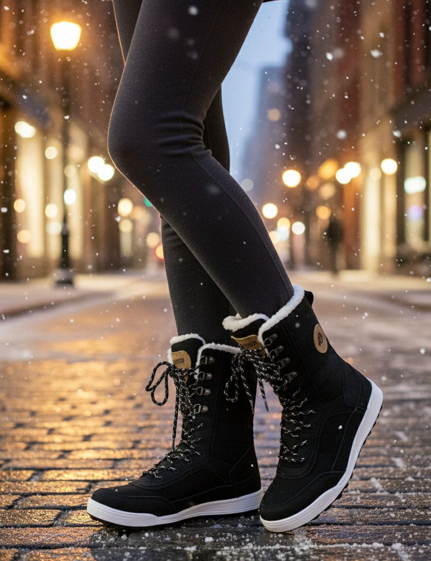 GUGGEN Mountain Damen Winterstiefel Stiefel Fellstiefel HPC58v2 Fell Schnee günstig online kaufen