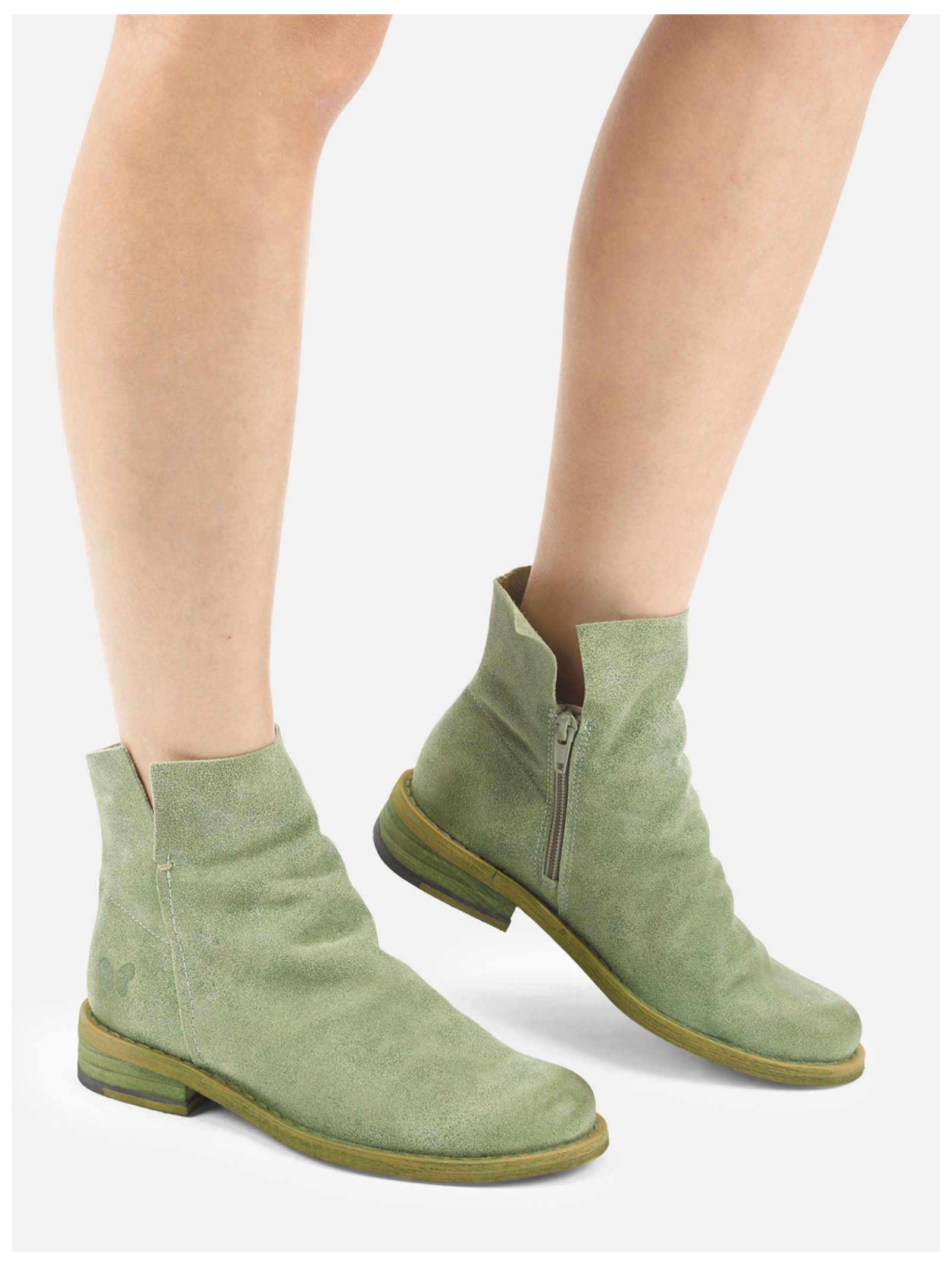 Felmini Stiefelette Veloursleder Stiefelette