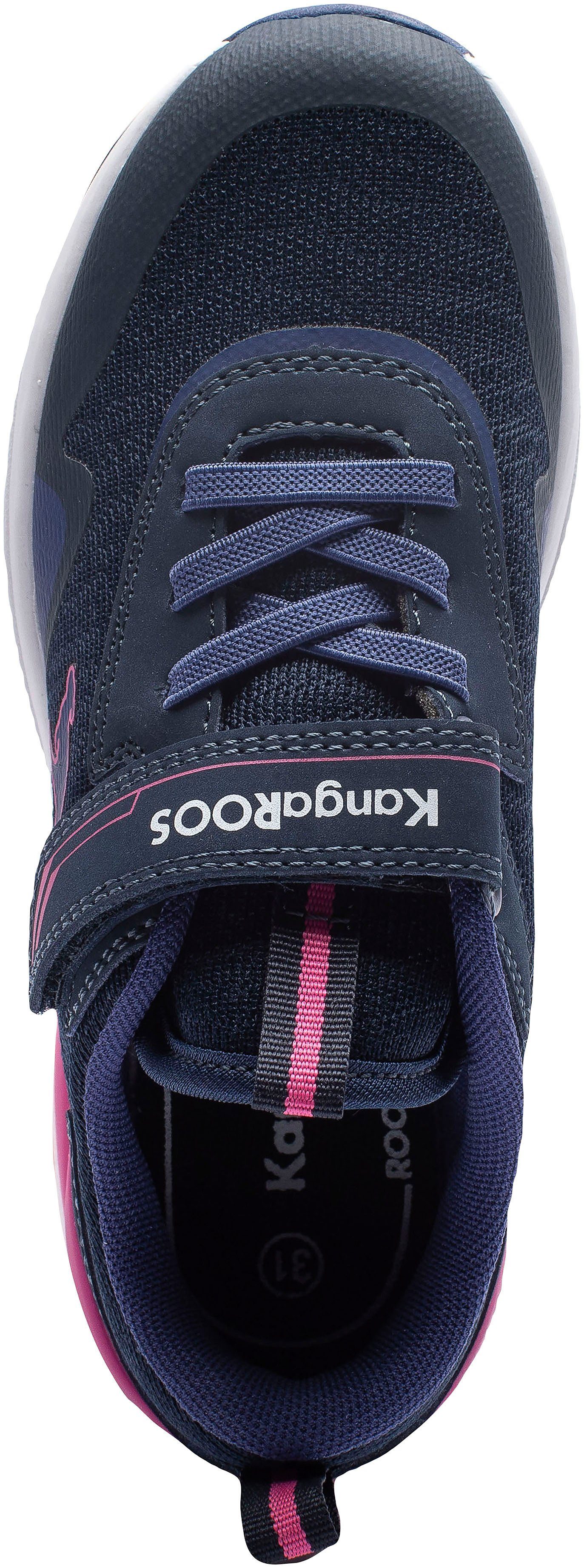 Klettverschluss Sneaker EV mit KangaROOS KD-Gym navy-pink