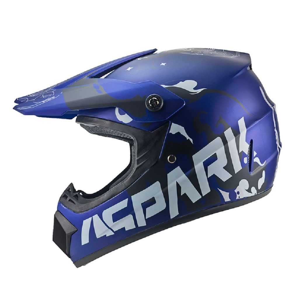 FunSport-Factory Motocrosshelm Spark Kinder Crosshelm Motocross Helm Kinder Motorradhelm Offroad