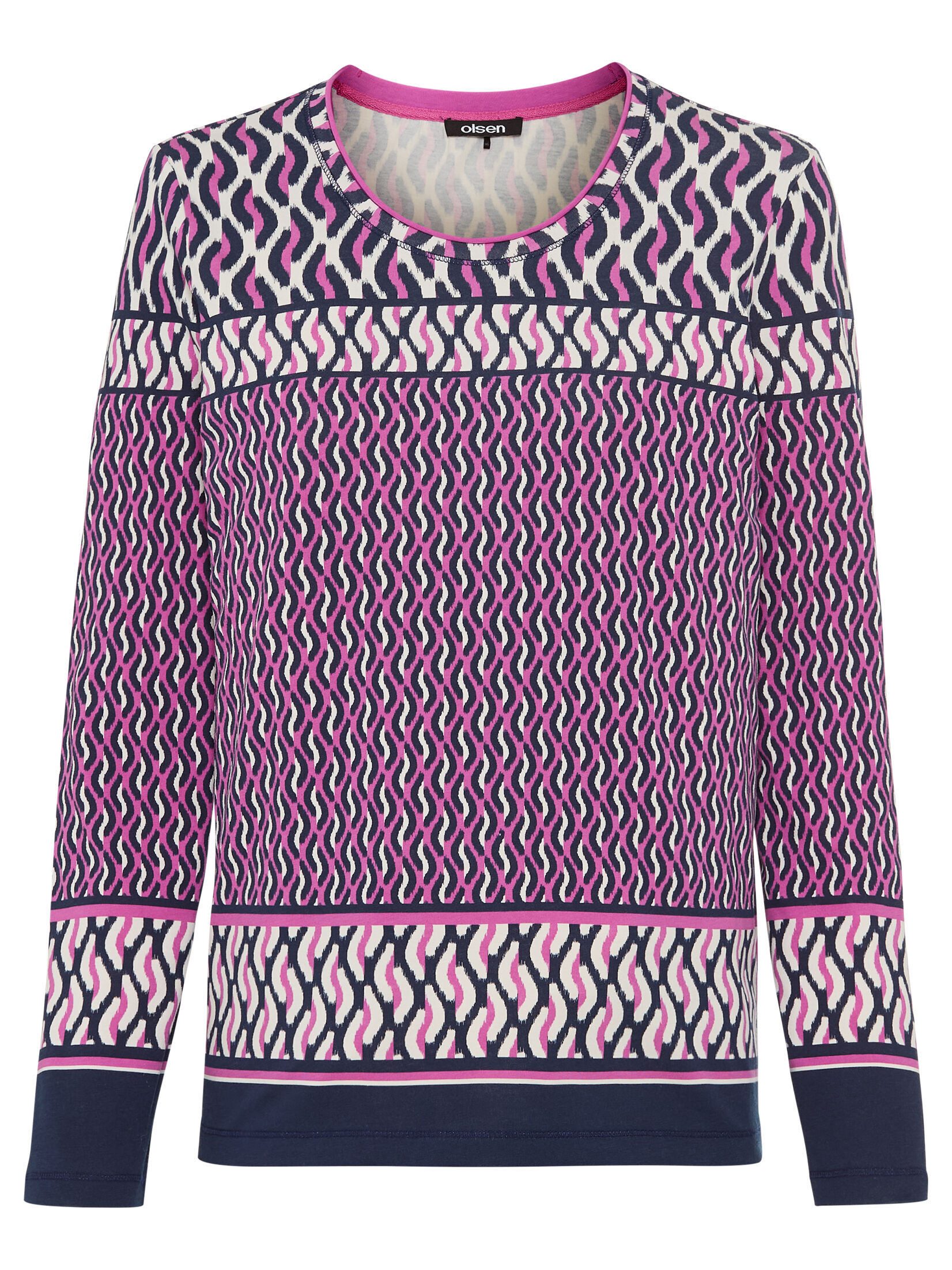 Olsen Langarmshirt (1-tlg) Modern bequem günstig online kaufen