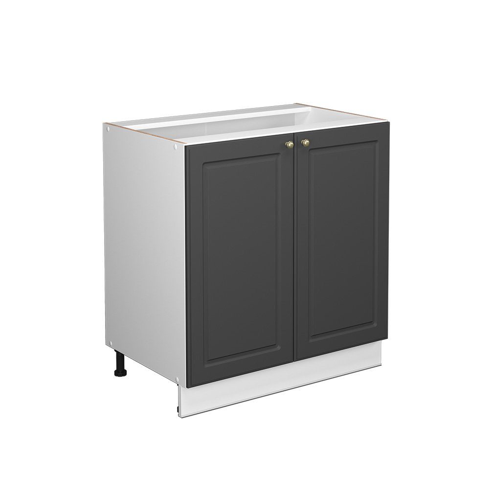 Vicco Midischrank Fame-Line, Anthrazit-Gold/Weiß, 80x81.6cm mit günstig online kaufen