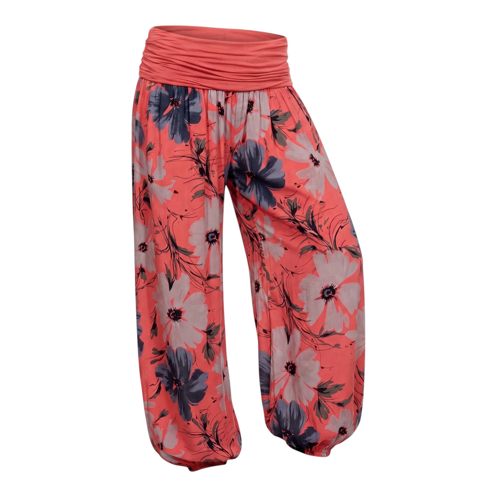 OriginalYou Haremshose Sommerhose luftig und leichte Pumphose für Damen mit elastischem Bund, sommerliches Design, Middle Waist