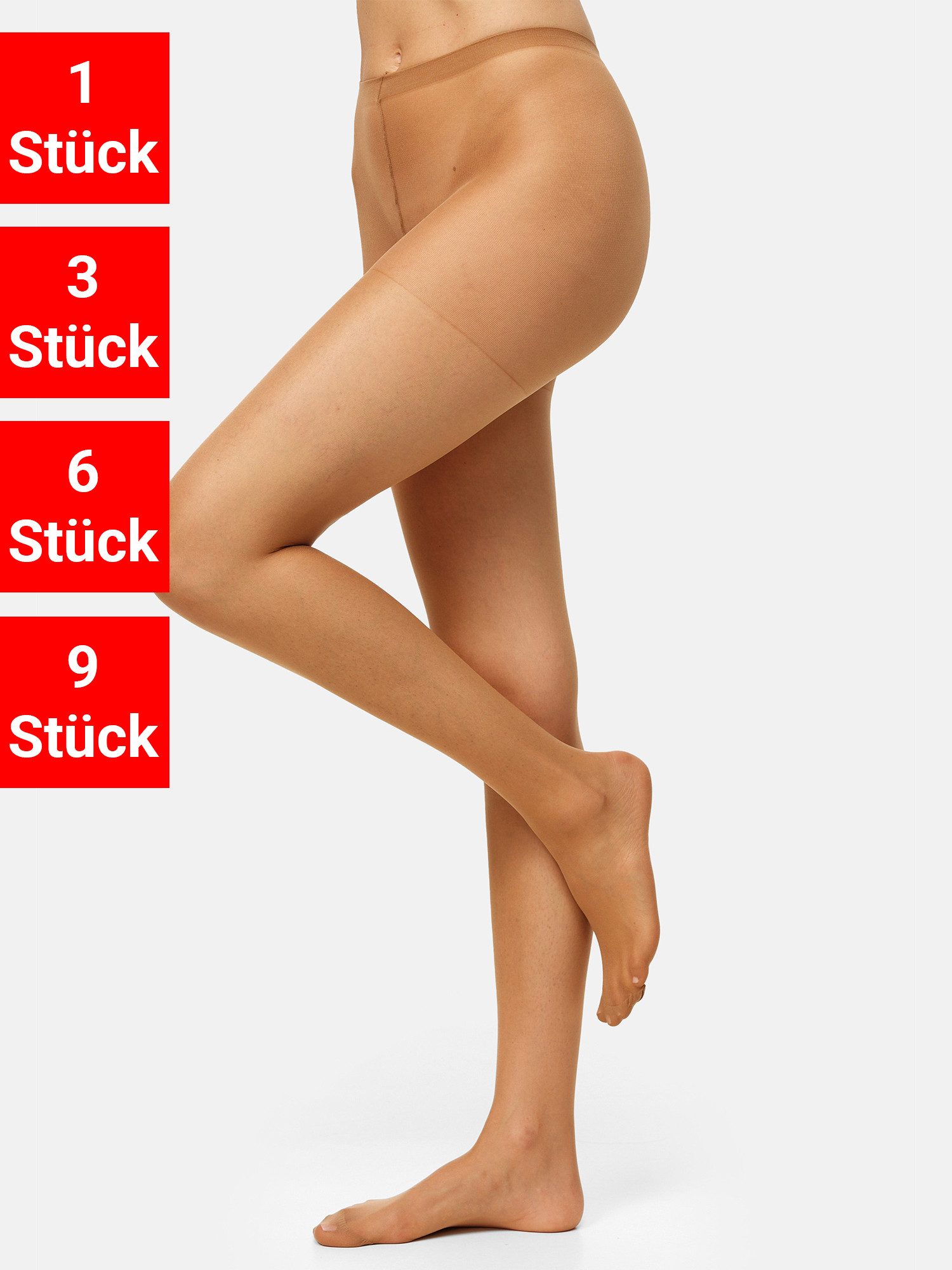 Nur Die Feinstrumpfhose Supersitz 20 DEN (9 St) Damen Frauen Nylon Multipack
