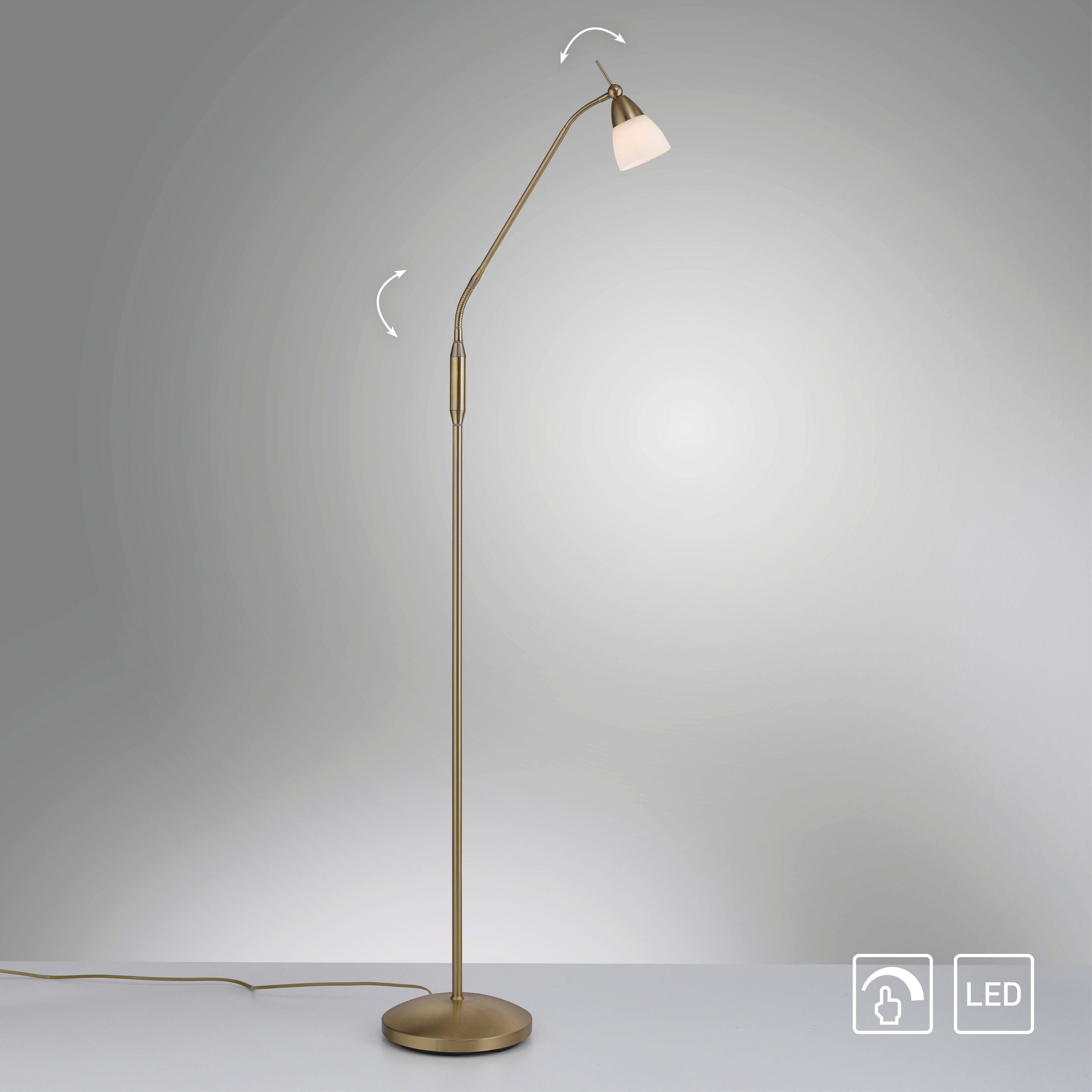 Paul Neuhaus Stehlampe PINO, LED wechselbar, Warmweiß, 3000K - Warmweißes  LED Leuchtmittel