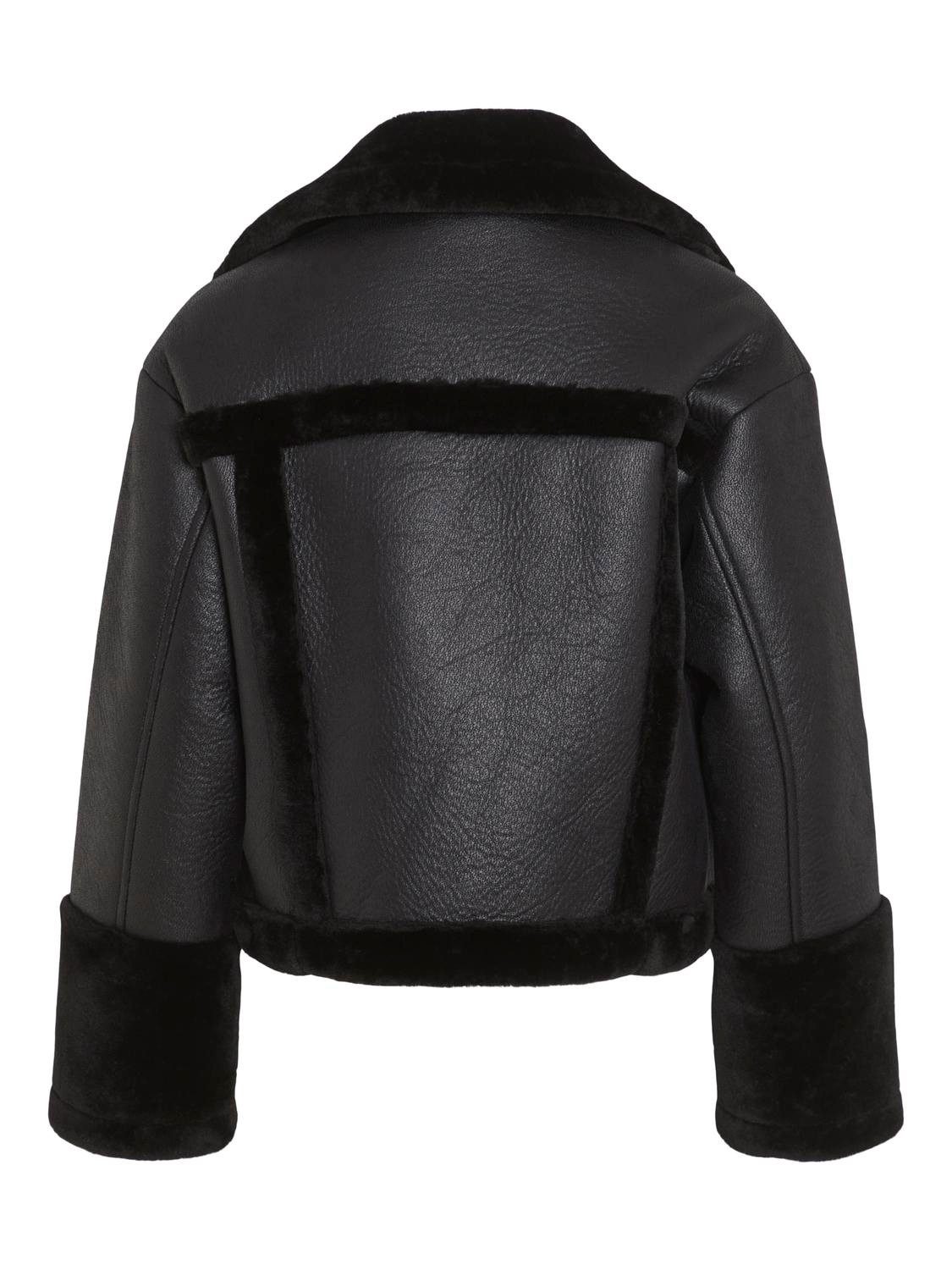 Vila Kurzmantel VIMELDA L/S JACKET Black günstig online kaufen