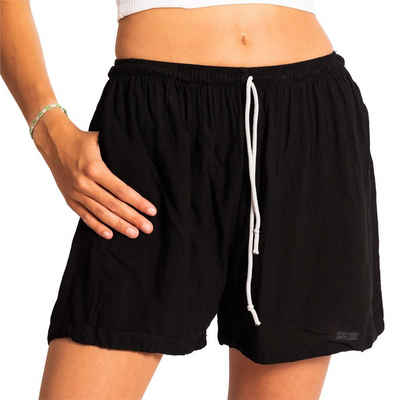 PANASIAM Strandshorts Damen Shorts einfarbig für Strand Yoga oder Meditation farbecht und angenehm zu Tragen Relaxshorts Damenshorts kurze Sporthose