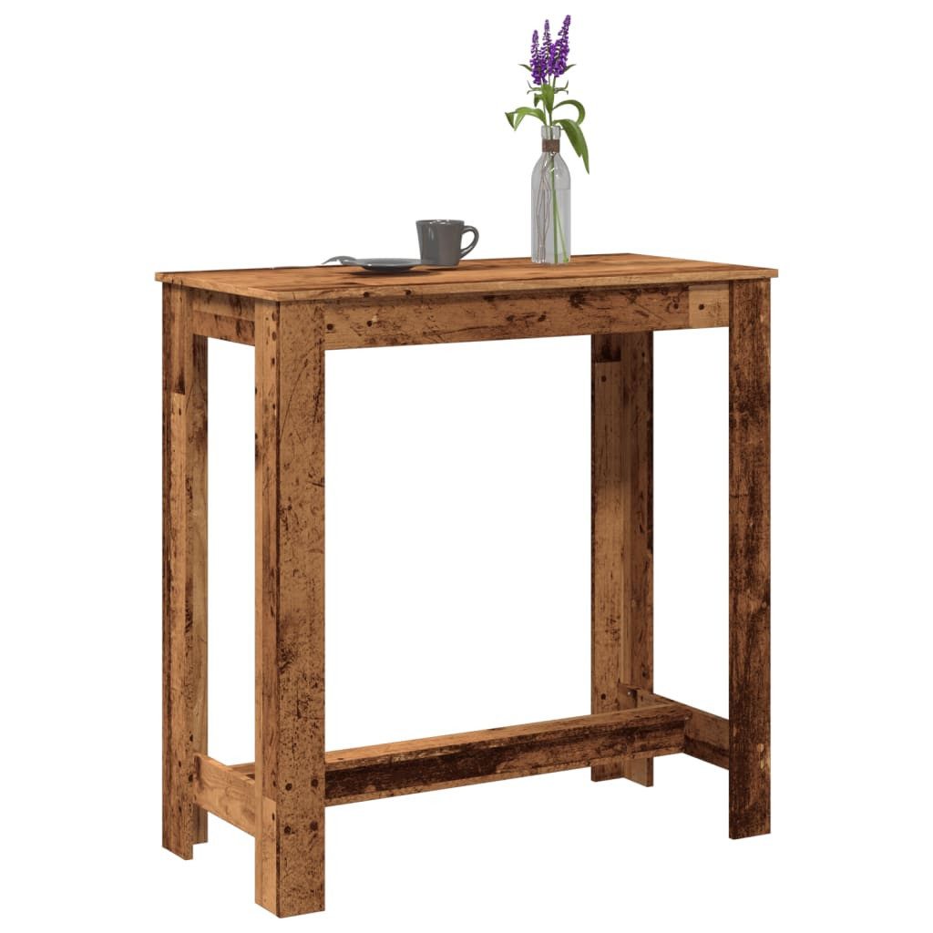 vidaXL Esstisch Bartisch Altholz-Optik 102x50x103,5 cm Holzwerkstoff (1-St)