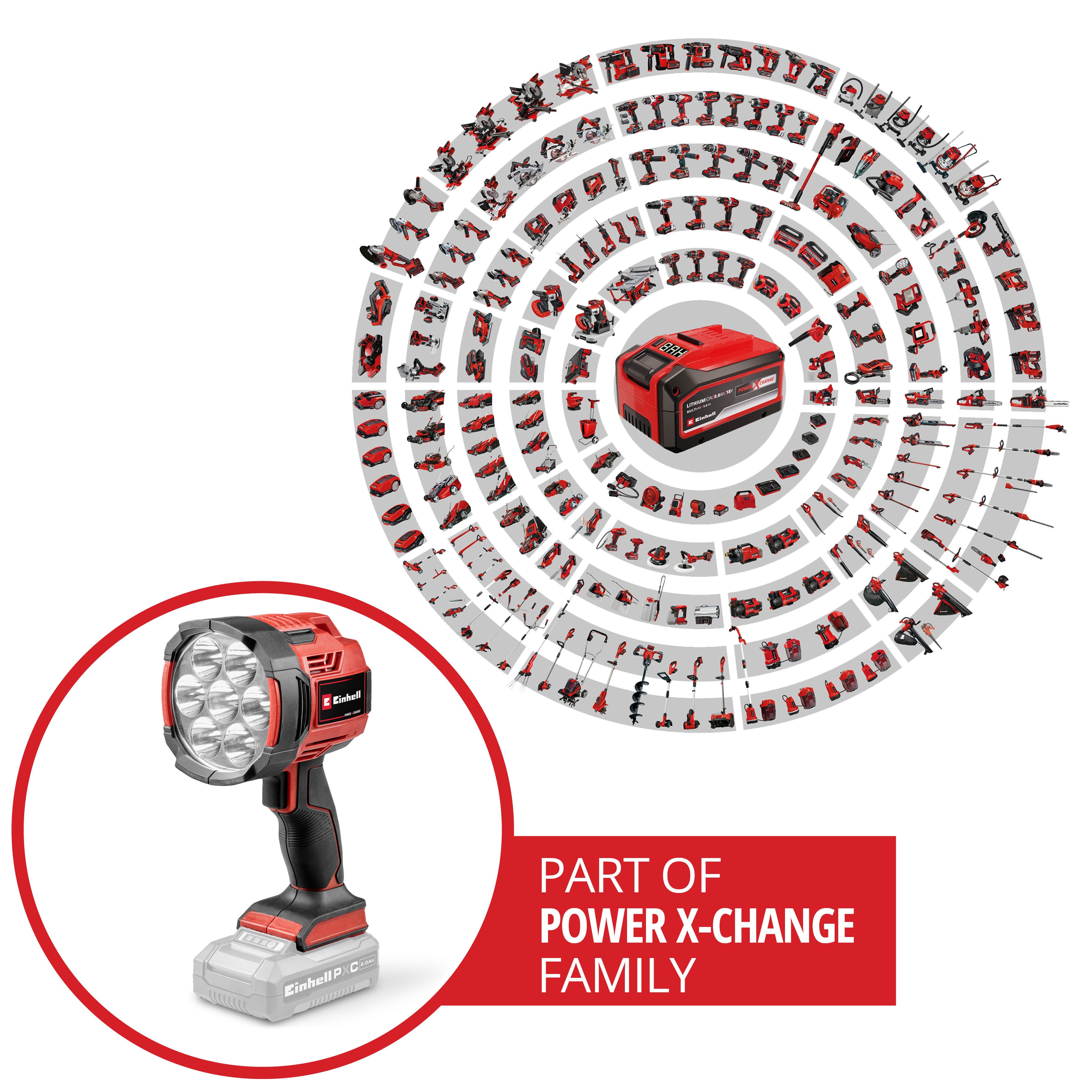 Einhell LED Arbeitsleuchte TE-CL 18/2500 Li - Solo, Akku-Lampe, LED fest integriert, ohne Akku und Ladegerät