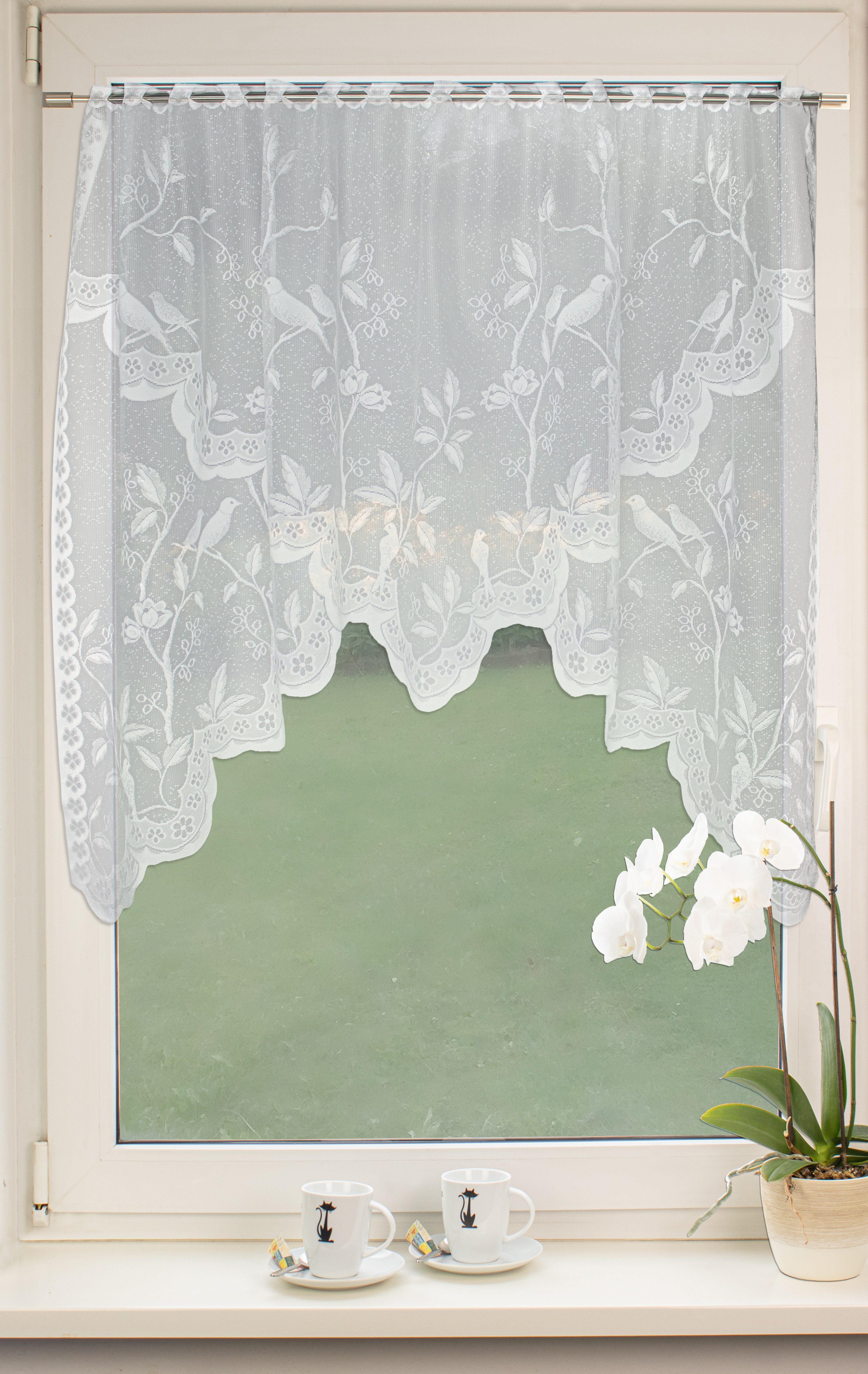Scheibengardine Scheibengardine Kuvertstore Kuchengardine Bistrogardine Wirkware Jacquard 2323 105x150 Cm Weiss Experience Stangendurchzug 1 Stuck Store Online Kaufen Otto