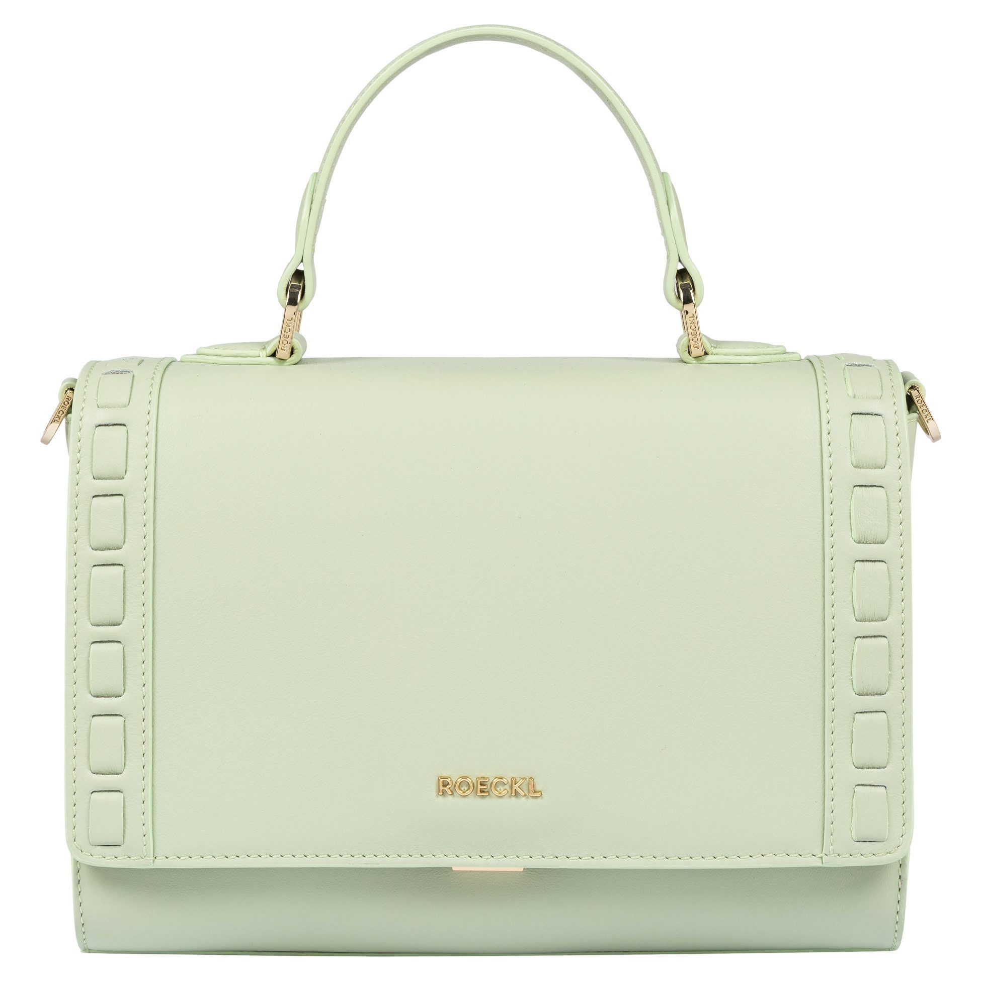 Roeckl Handtasche Olivia crafted, Lederhandtasche mit Webmuster