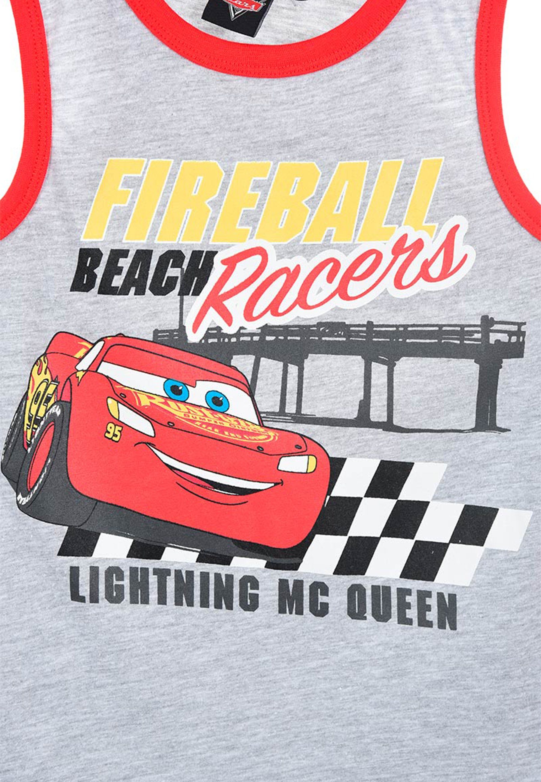 Disney Cars Muskelshirt Lightning McQueen Jungen Tank-Top Sommer-Shirt Muskel-Shirt