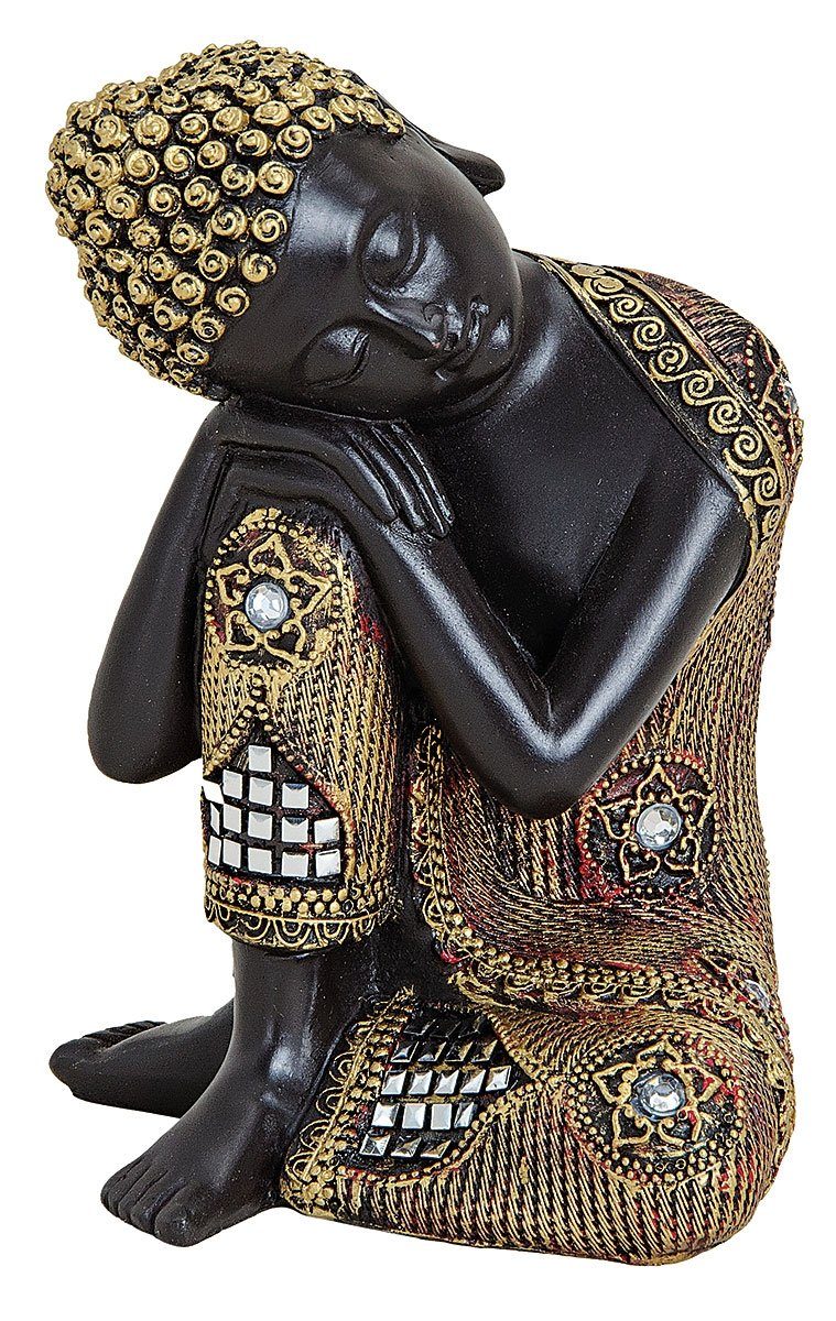 NO NAME Buddhafigur Dekofigur Buddhafigur, Skulptur, Statue, H 17 cm, Sammlerfigur