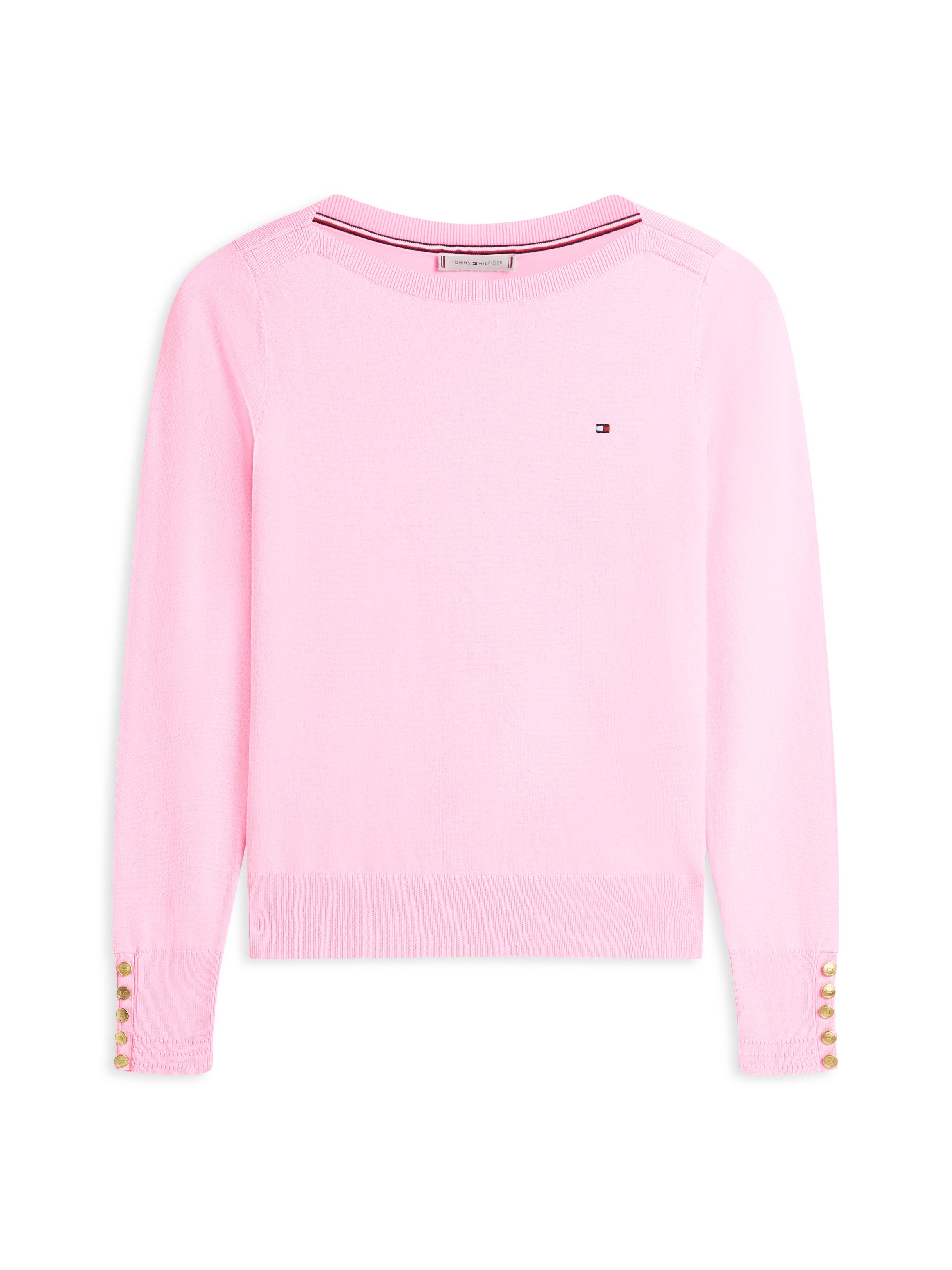 Strickpullover CO JERSEY STITCH BOAT-NECK SWEATER