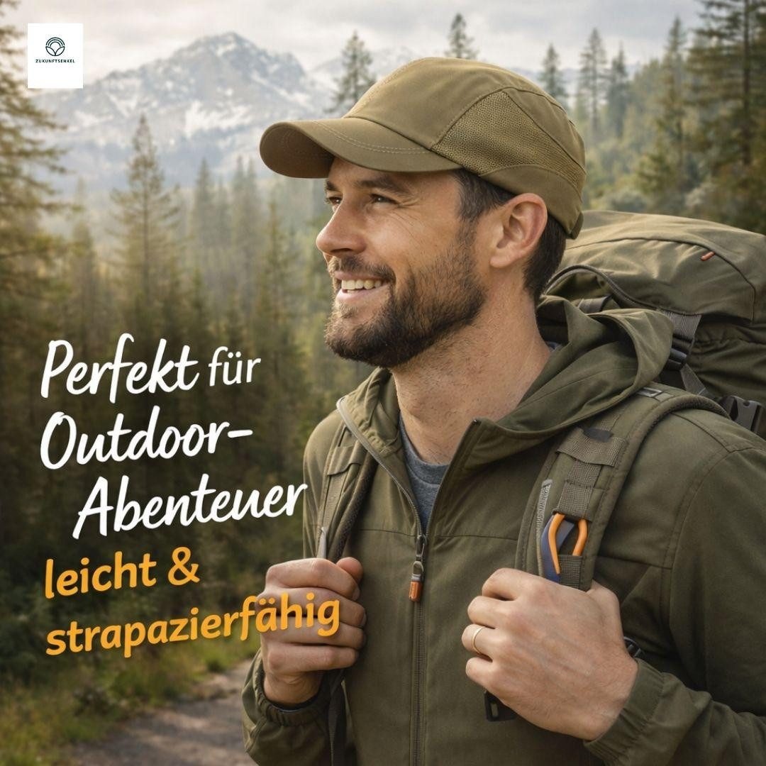 ZUKUNFTSENKEL Baseball Cap Outdoor Kappe Unisex Leicht & Atmungsaktiv mit Netz-Einsätzen (Sommer Basecap Herren & Damen) Laufkappe Sportkappe Schirmmütze