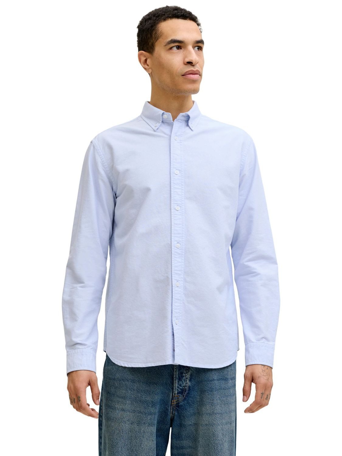Jack & Jones Langarmhemd JJEHARVEY OXFORD (1-tlg)