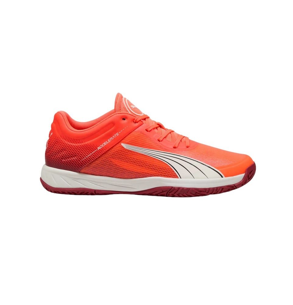 PUMA Hallen-Indoorschuhe Accelerate Turbo 2025 rot Herren Badmintonschuh