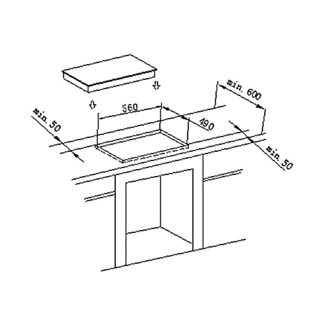 PKM Elektro-Herd-Set PKM Einbau-Herdset BIC7 GK-IX-2, Energieeffizienzklasse A