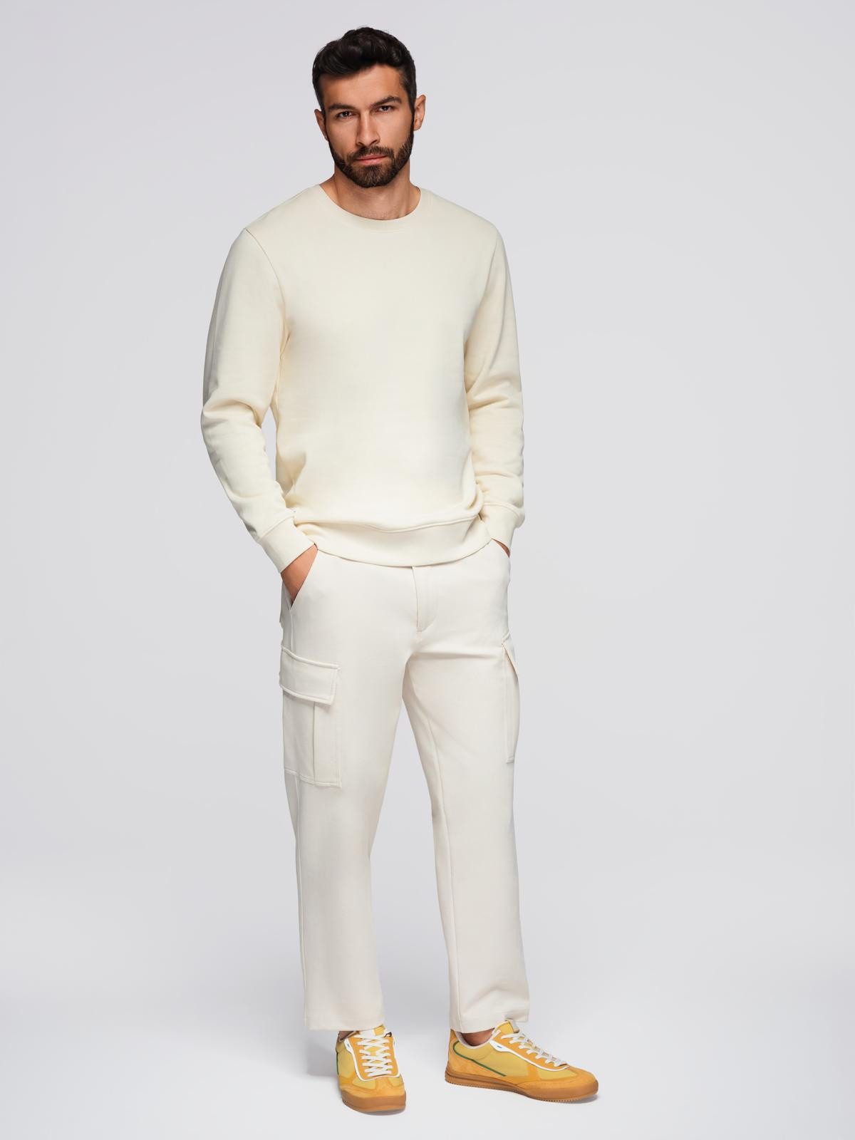 OMBRE Sweatshirt Herren BasicSweatshirt mit Rundhalsausschnitt