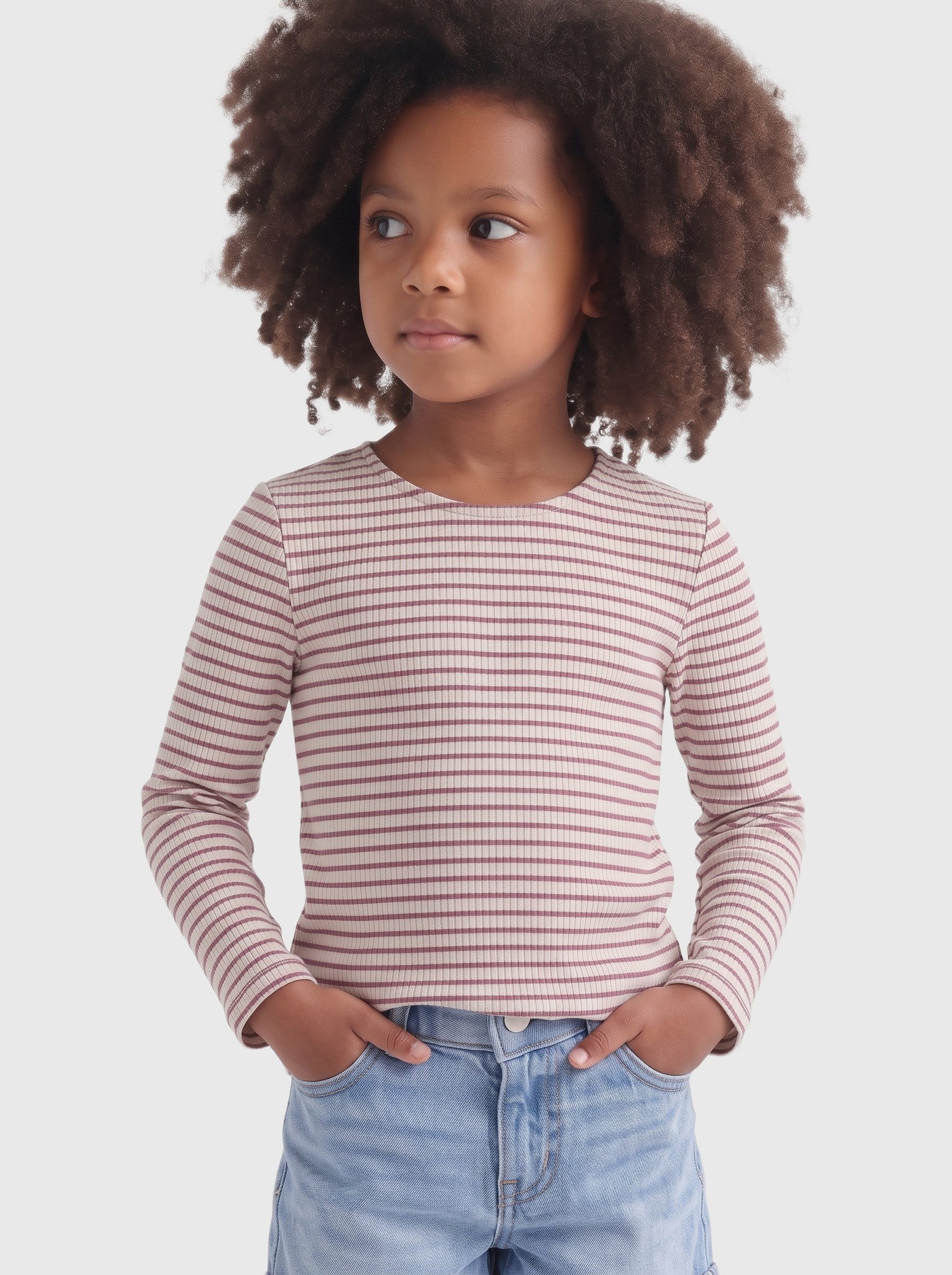 KIDS ONLY Langarmshirt KMGMAUDE LIFE STRIPE LS TOP JRS NOOS – Bild 2 von 5