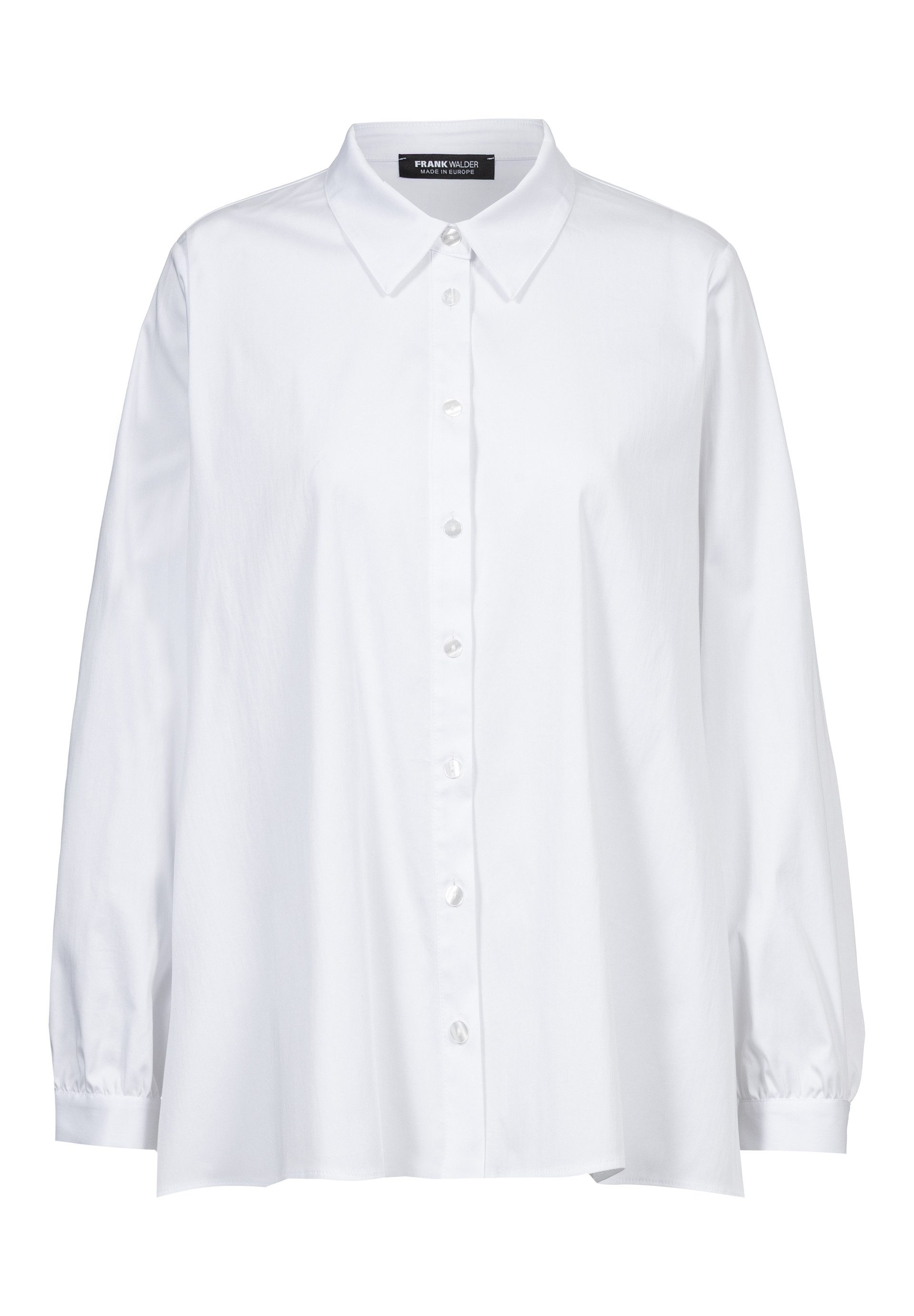 FRANK WALDER Klassische Bluse mit Rückenfalte