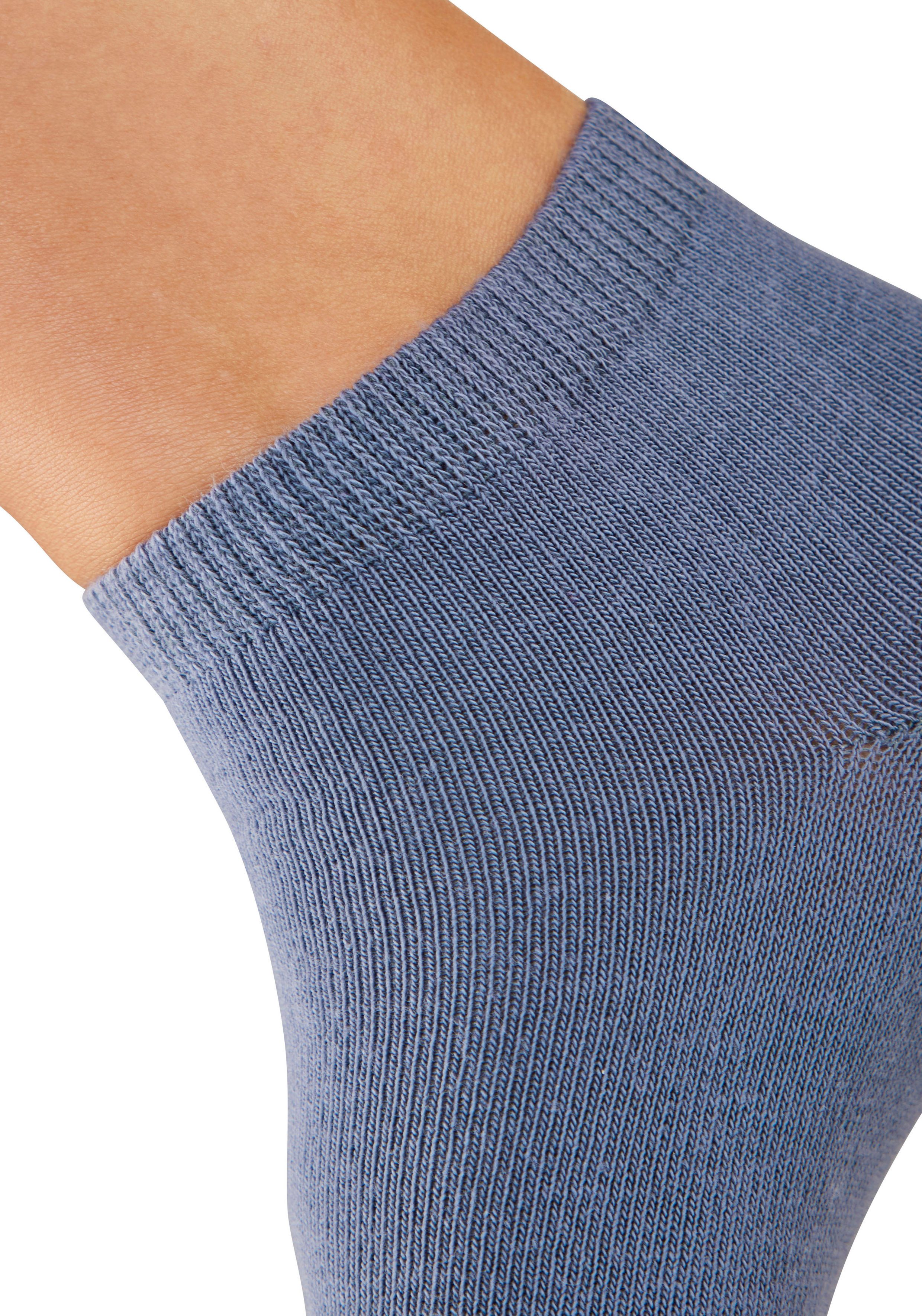 H.I.S Kurzsocken Damen Sport Basic Socken, Laufsocken ohne Frottee (Packung, 10-Paar, Großpackung) mit verstärkter Ferse und Spitze