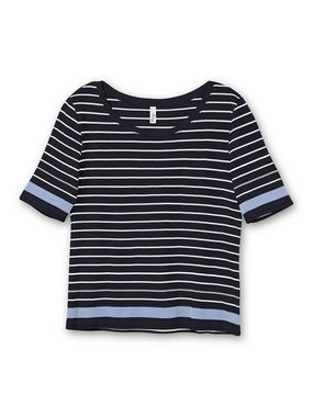 Sheego T-Shirt Große Größen in leicht tailliertem Schnitt, in Rippqualität