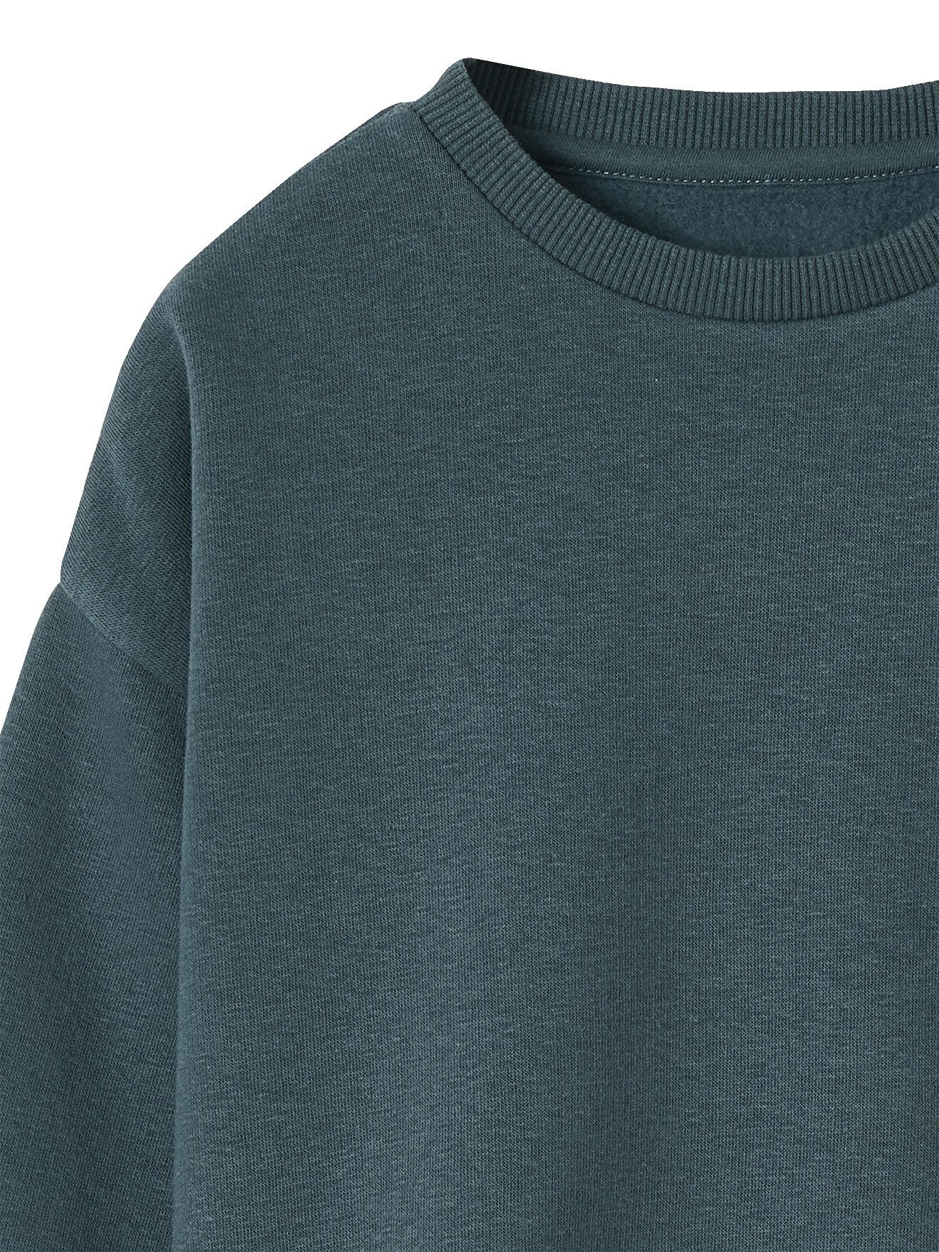 vertbaudet Fleecepullover Jungen Sweatshirts Uni BASIC 2er-Pack