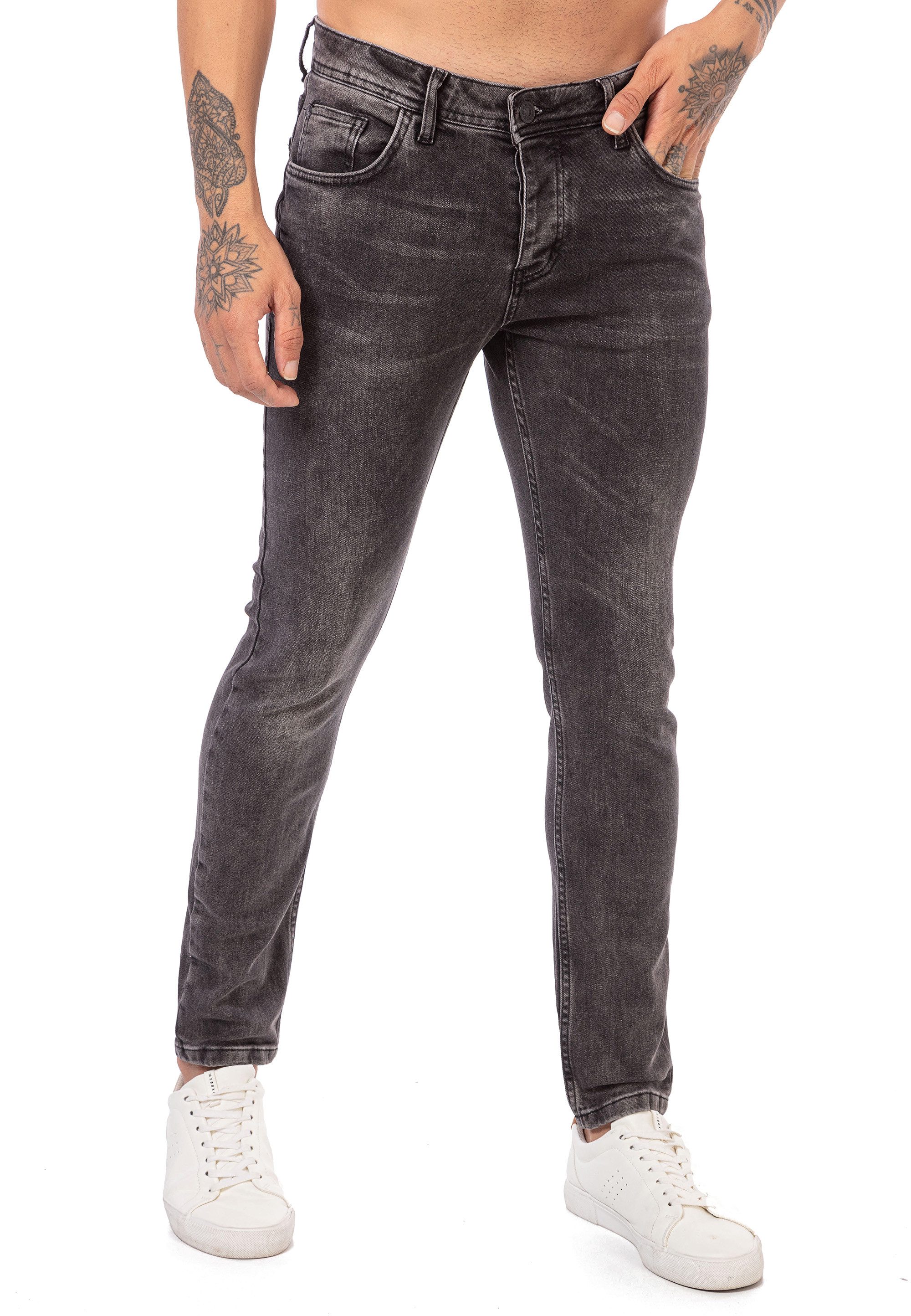 RedBridge Slim-fit-Jeans in angesagter mit Used-Waschung mit schmaler Passf günstig online kaufen