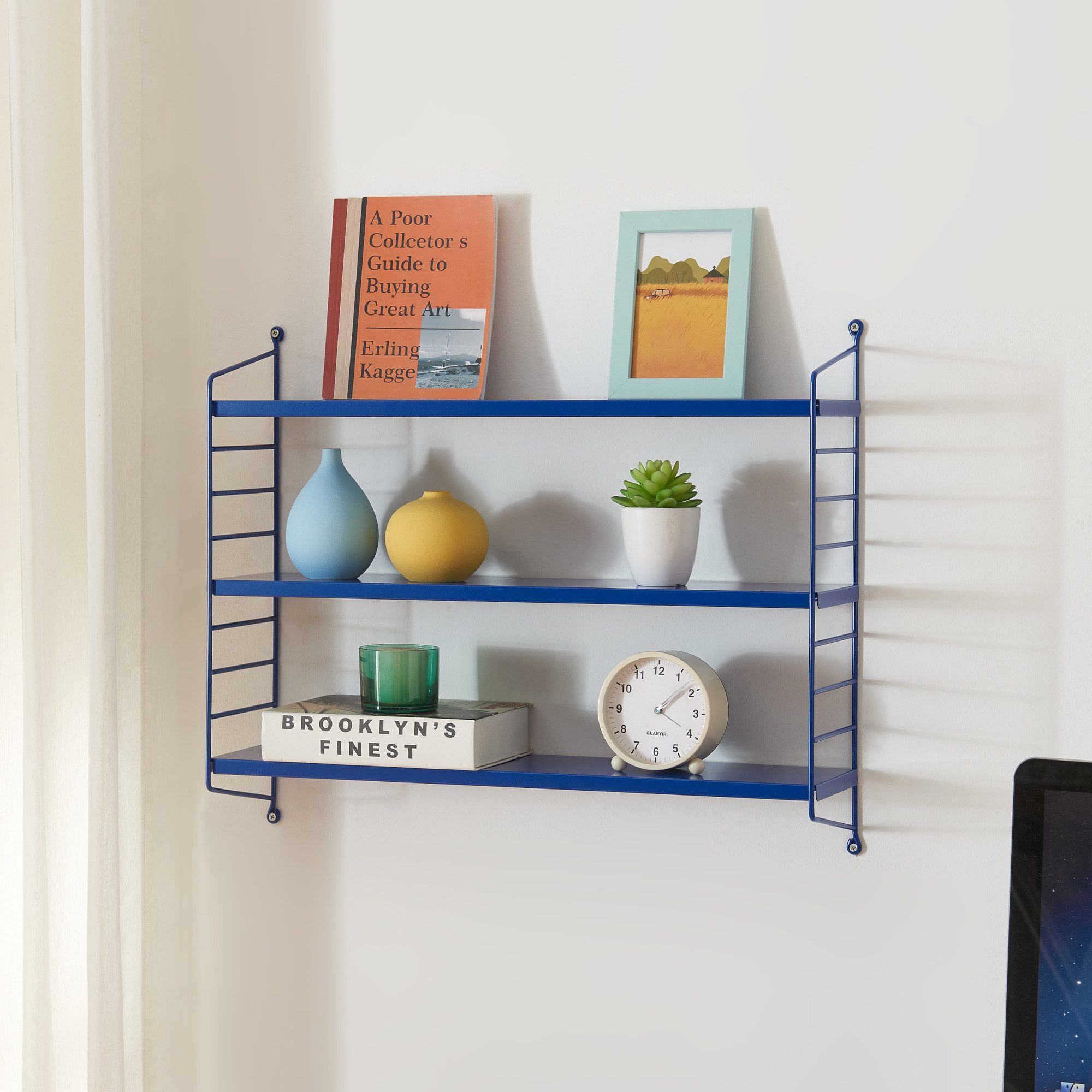 en.casa Wandregal, 3-tlg., »Strängnäs« Blau günstig online kaufen