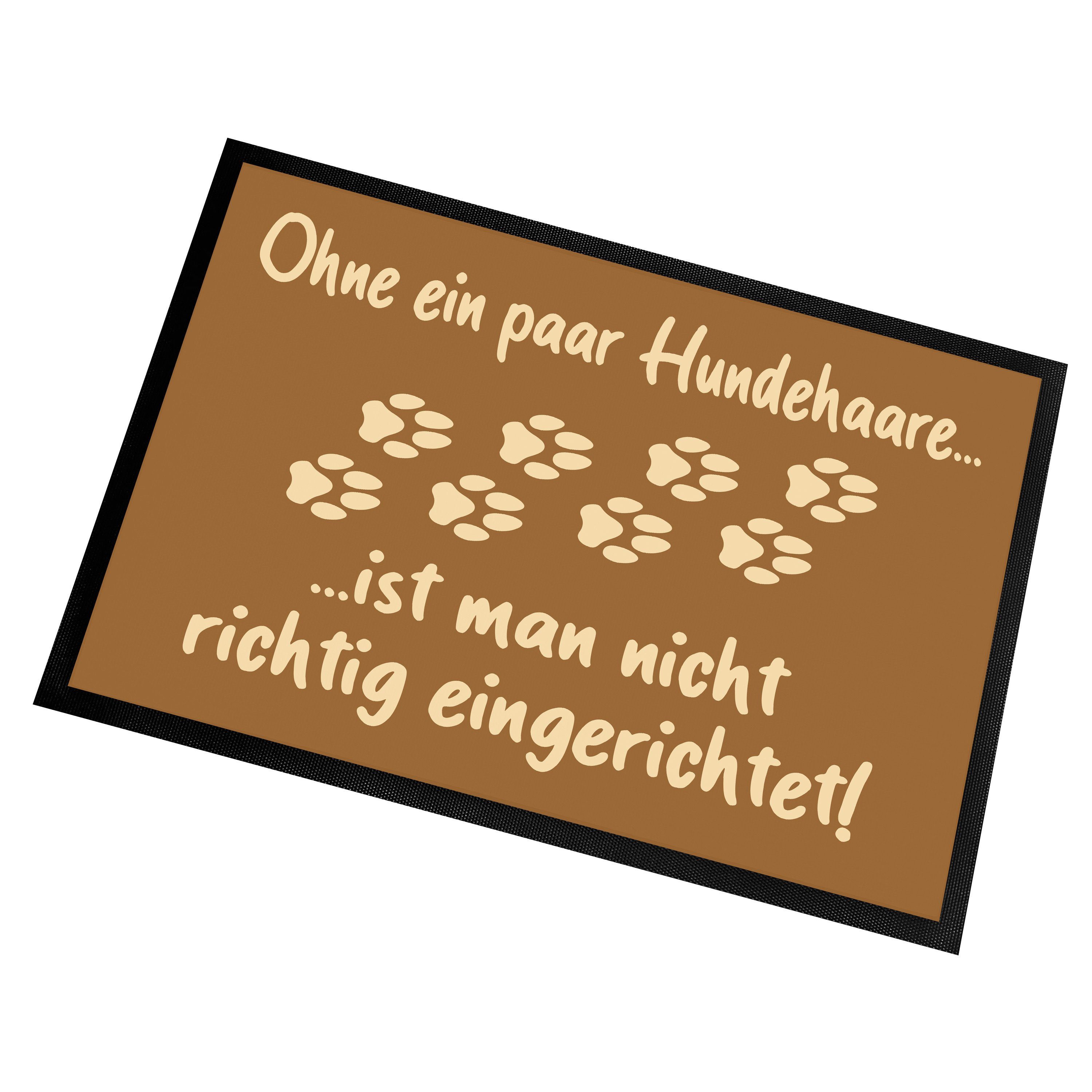 Herzbotschaft Fußmatte Schmutzfangmatte mit Spruch Ohne ein paar