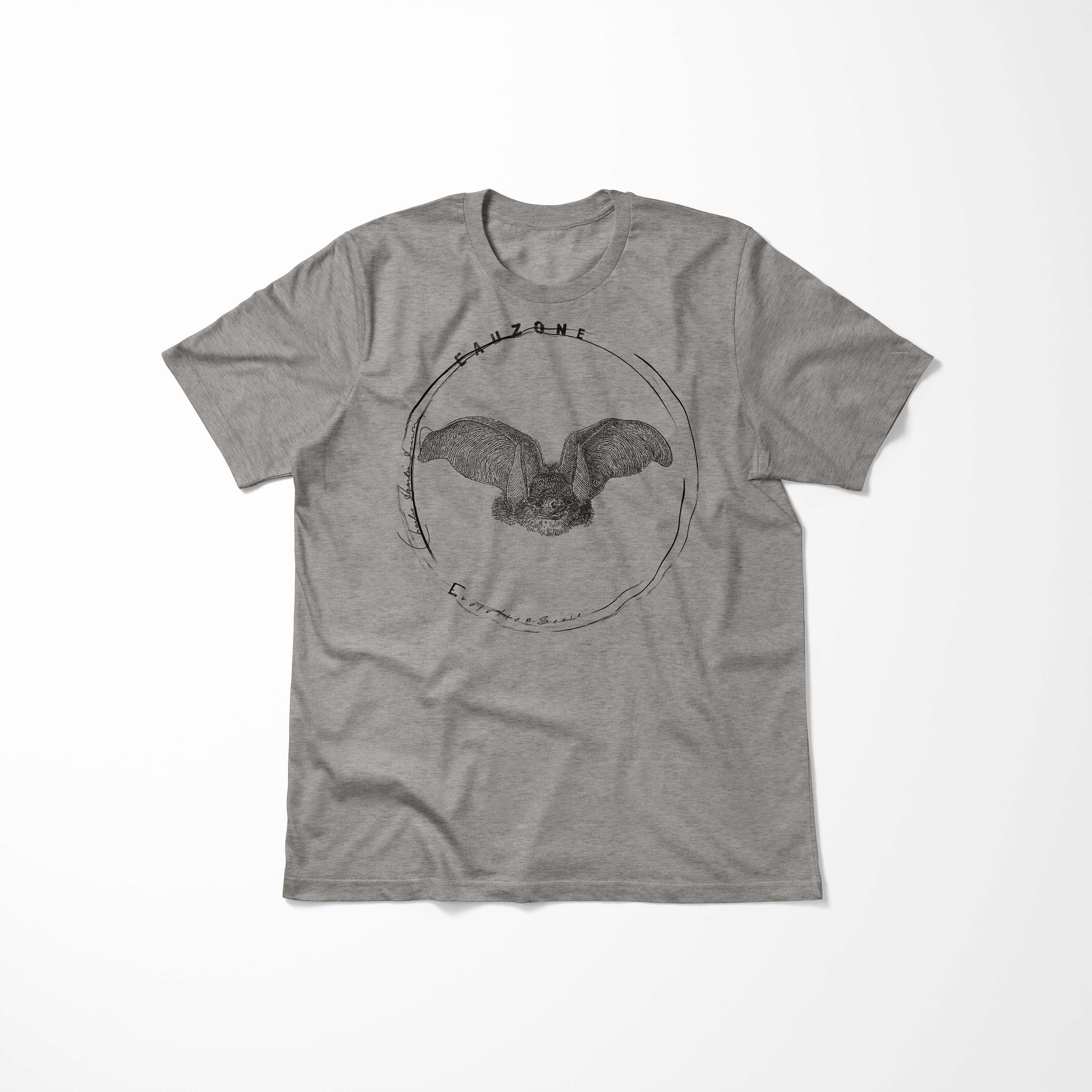 Sinus Art T-Shirt Herren Ash Evolution Langohrfledermaus T-Shirt