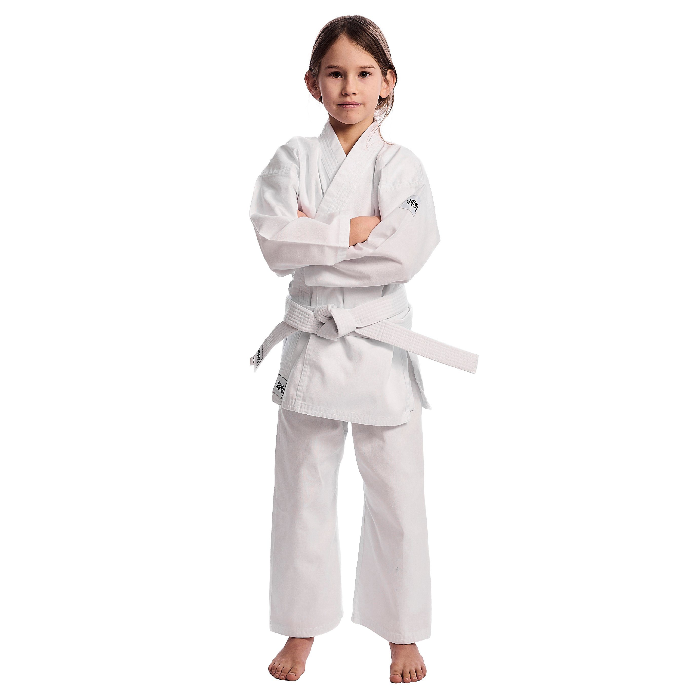 Kinder Kindersportbekleidung IPPON GEAR Karateanzug Club Karate GI Set Einsteiger Karateanzug Kinder Anzug inkl. Gürtel, [Größe 