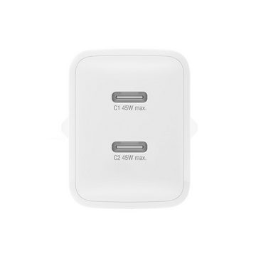 4smarts Ladegerät PDPlug Dual 45W GaN 2xUSB-C USB-Ladegerät