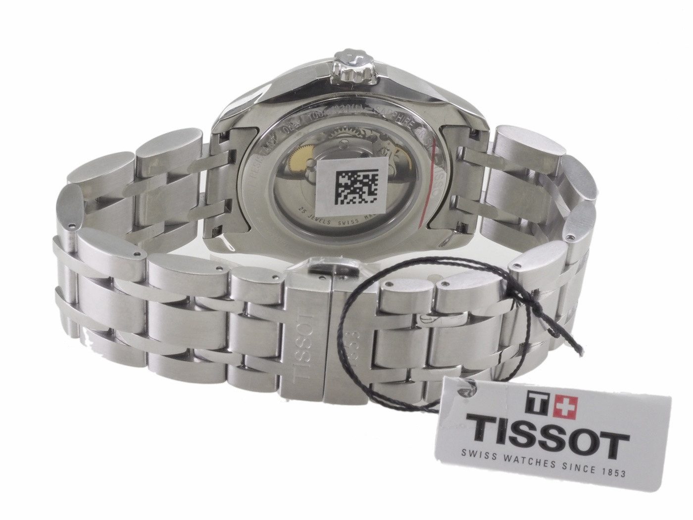 Tissot Automatikuhr Tissot Herren Automatik Uhr Couturier Small Second Bracelet T035428110, (Silber)
