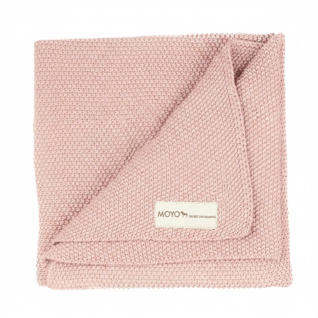 Babydecke Babydecke Reiskorn-Struktur "geruhsamer Rosentau", Moyo, Kuscheldecke, zart zur Babyhaut
