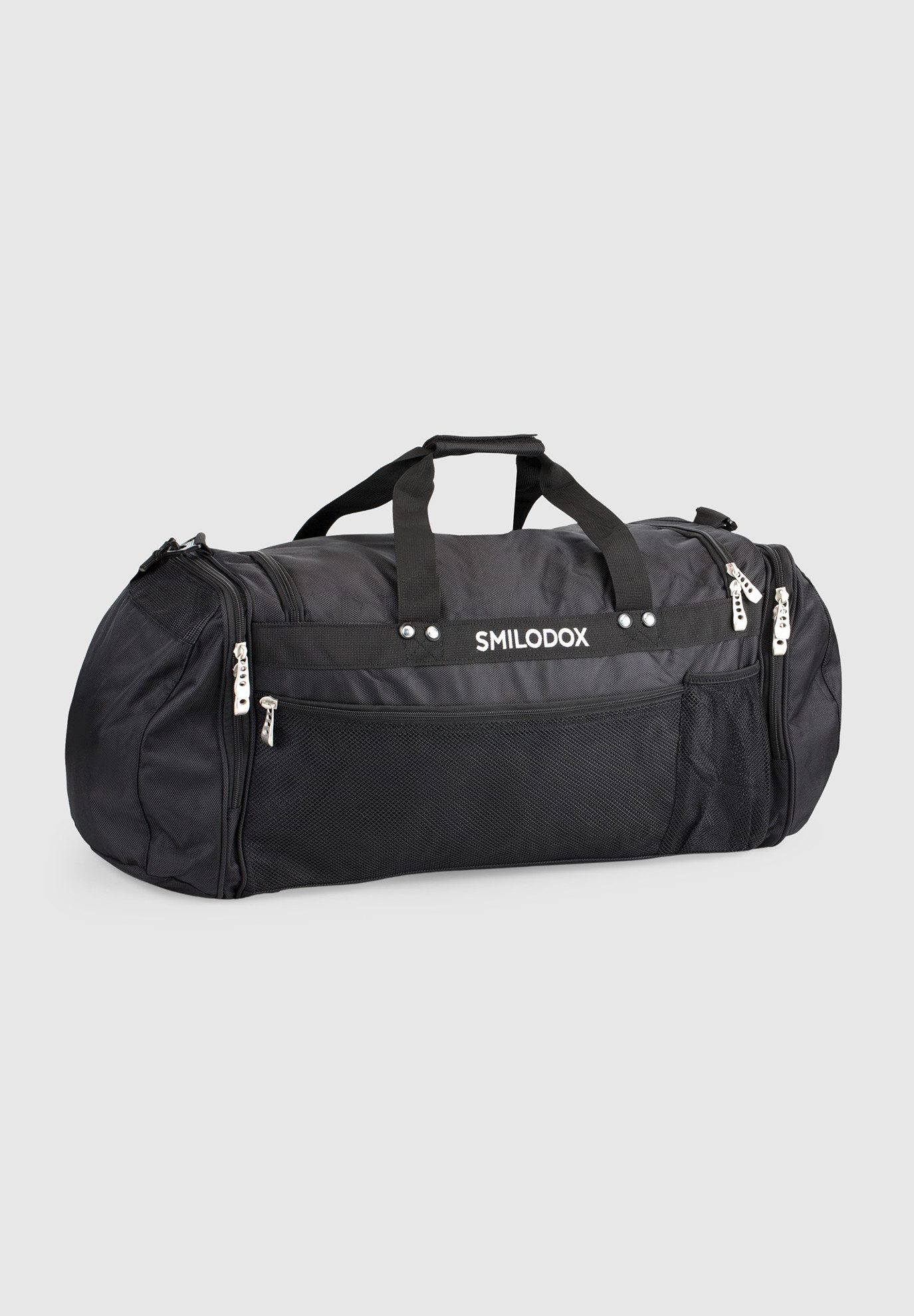 Smilodox Sporttasche Houston Tasche, 48L, Gym Bag, Schultergurt, Belüftung, 2-Wege-Reißverschluss, Belüftung, Getränkenetz, Unisex