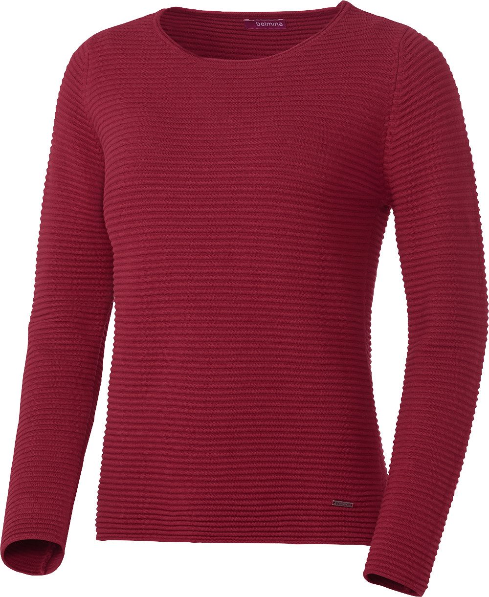 belmina Strickpullover Hochwertiger Baumwoll-Strick günstig online kaufen